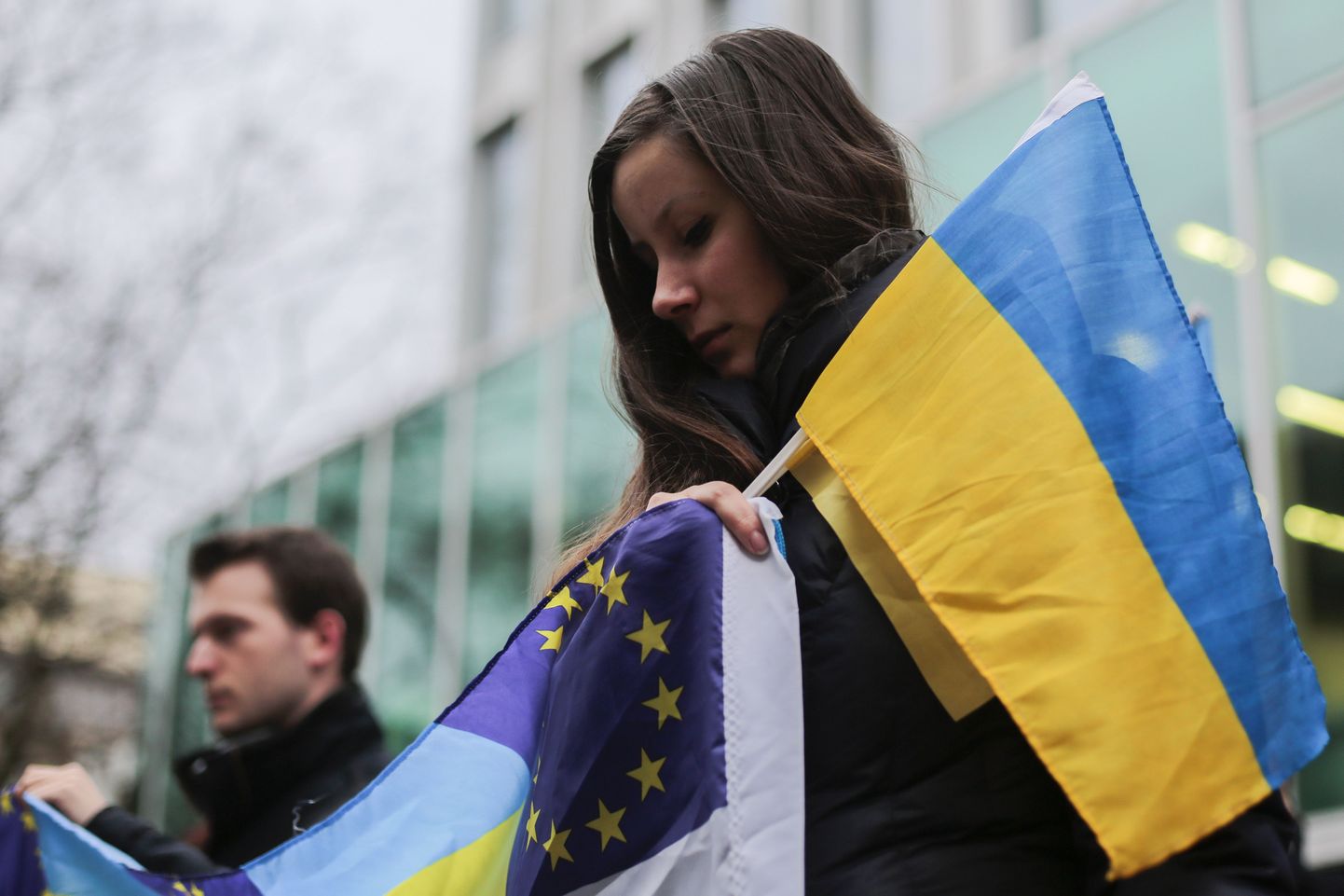 Meeleavaldaja Ukrainas.