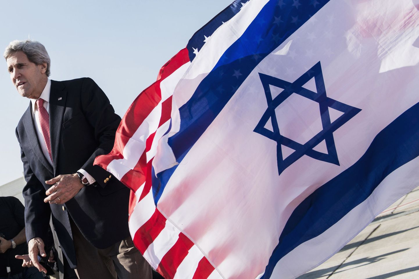 USA välisminister John Kerry möödunud nädalal Tel Avivi rahvusvahelises lennujaamas.