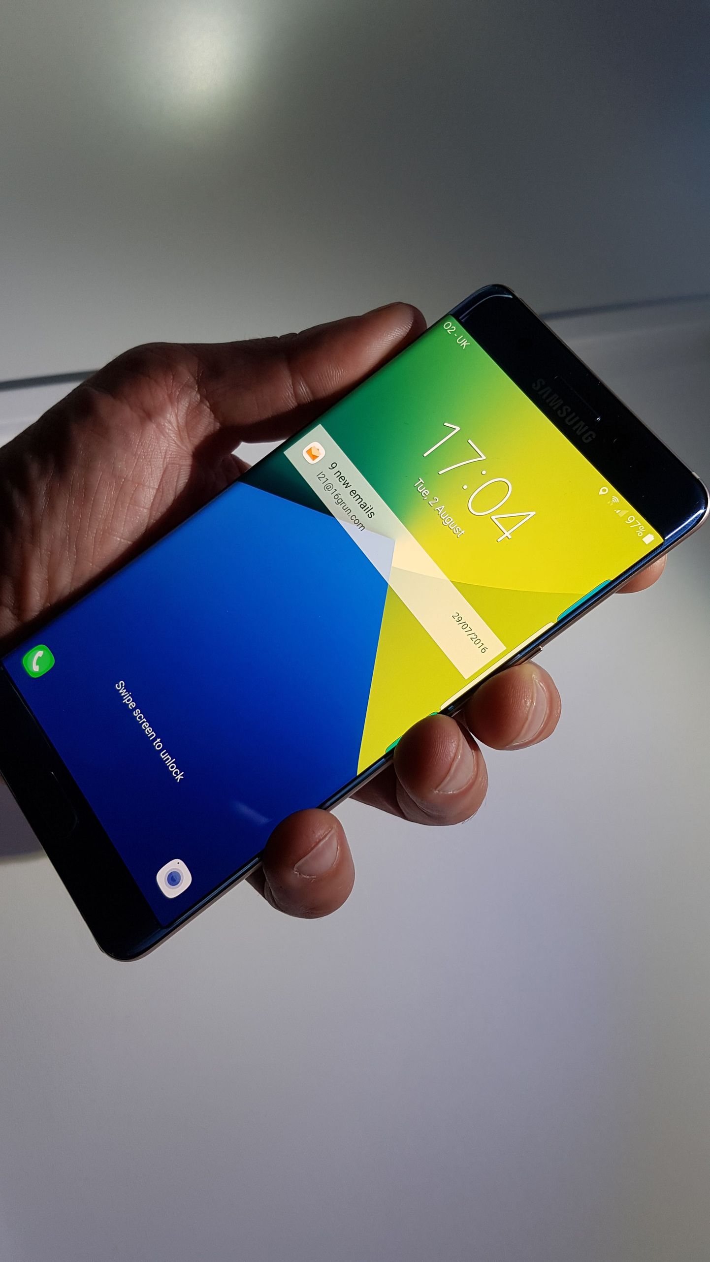 Samsung esitles Londonis uut telefoni Galaxy Note 7