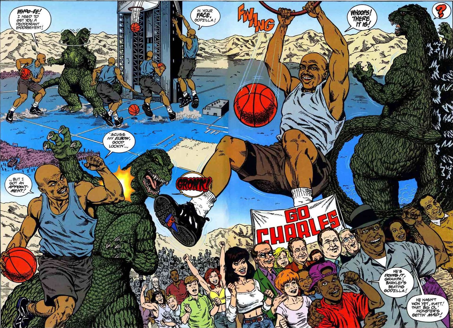 Charles Barkley Godzilla vastu