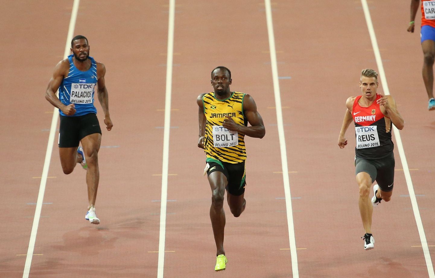 Usain Bolt (keskel).