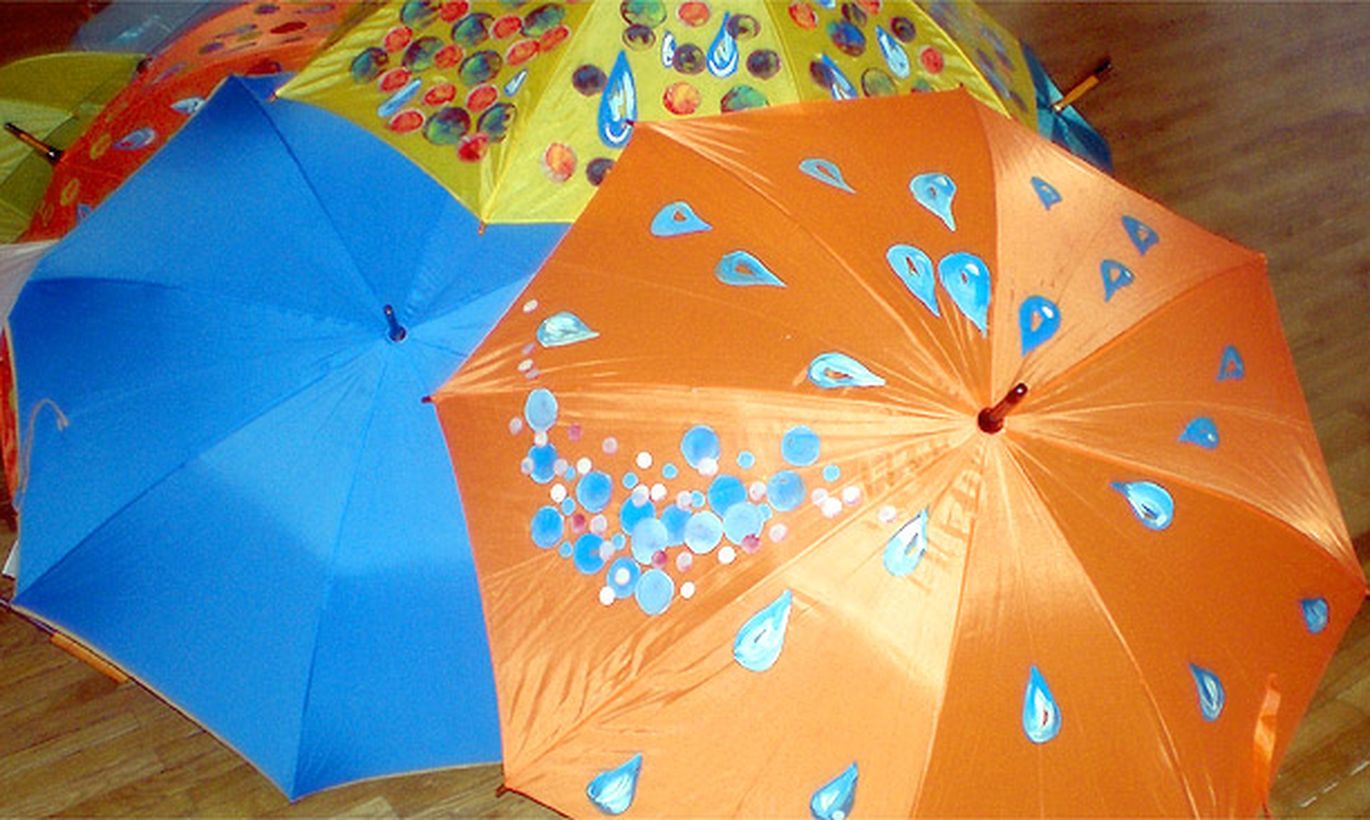 Украсить зонтик в детский сад