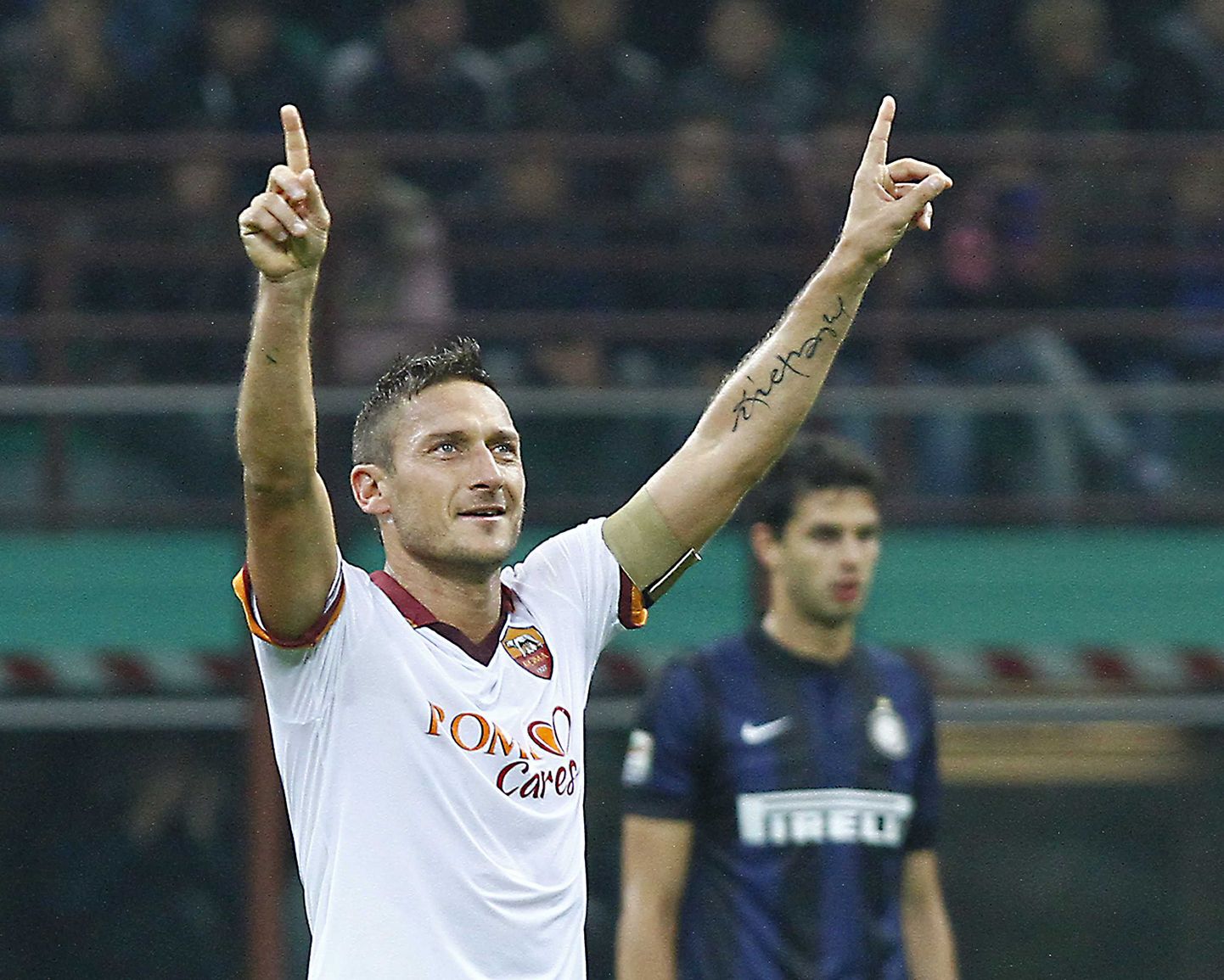AS Roma kapten Francesco Totti.