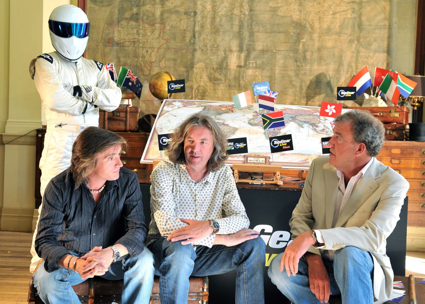 «Top Gear» ehk Jeremy Clarkson, James May, Richard Hammond ja The Stig