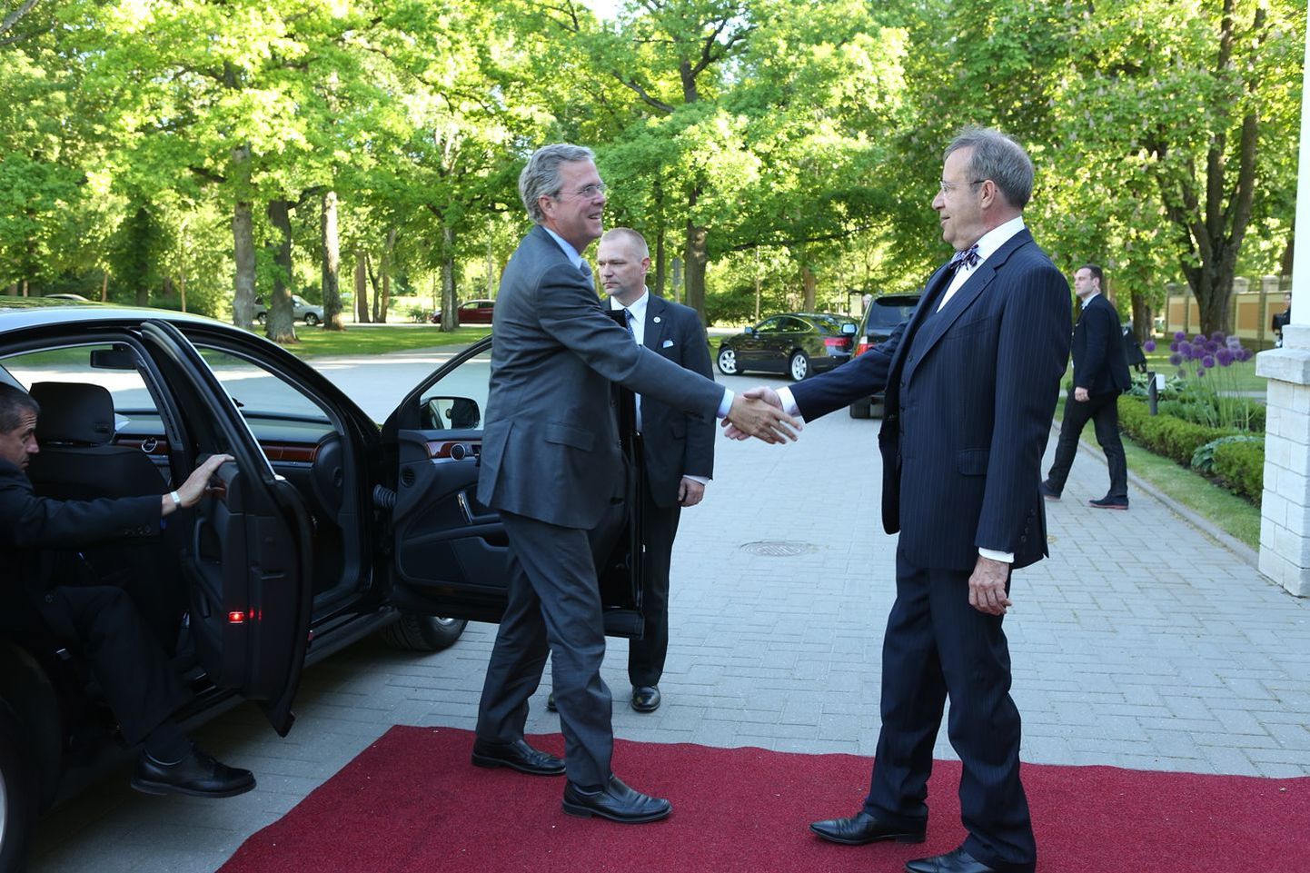 Jeb Bush ja president Toomas Hendrik Ilves.