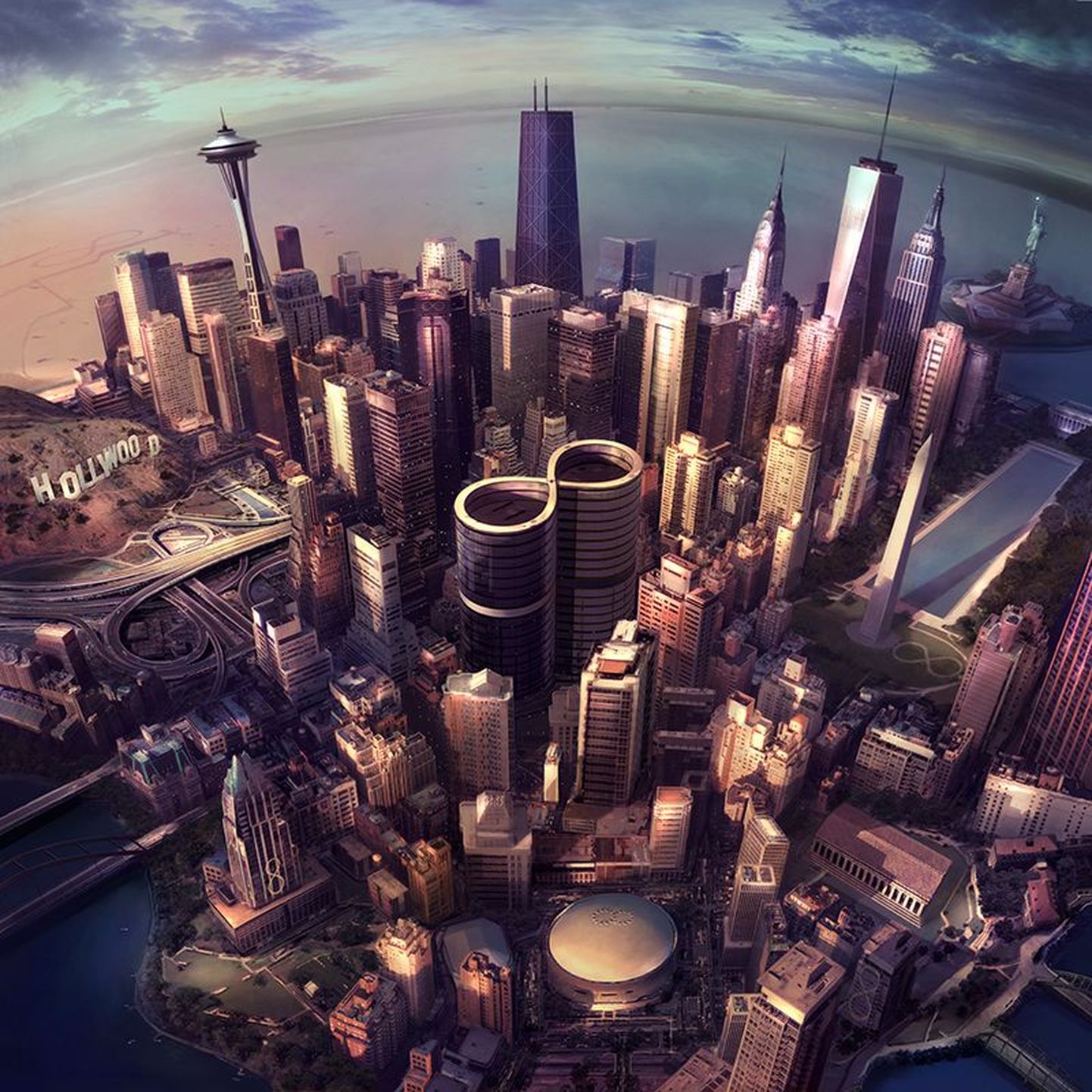 Foo Fighters'i albumi «Sonic Highways» cover