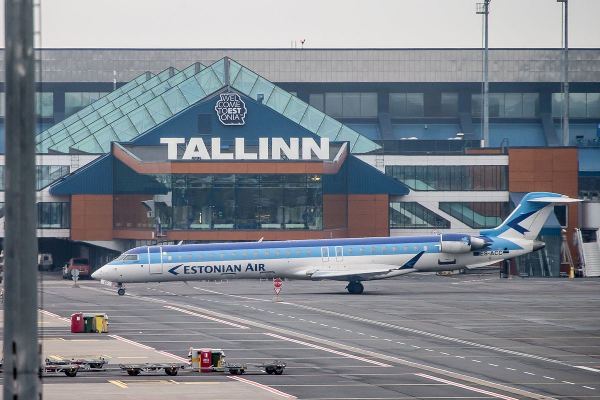 Estonian Airi lennuk Tallinna lennujaamas.
Foto: Sander Ilvest