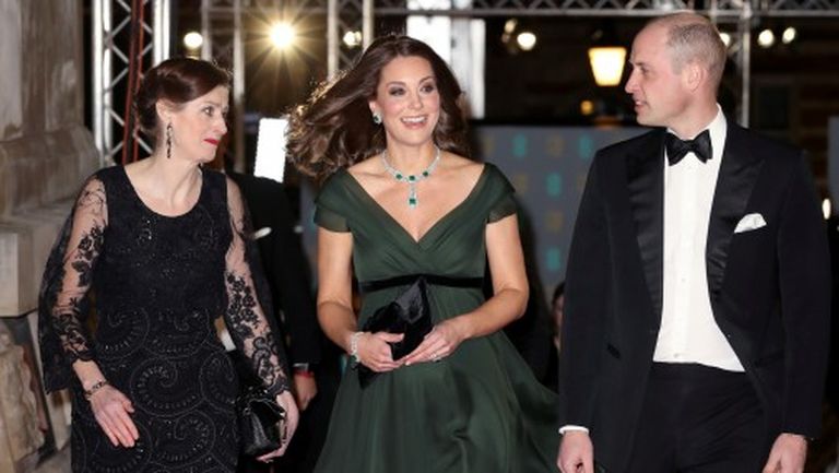 Кейт Миддлтон и принц Уильям на красной дорожке фестиваля BAFTA 