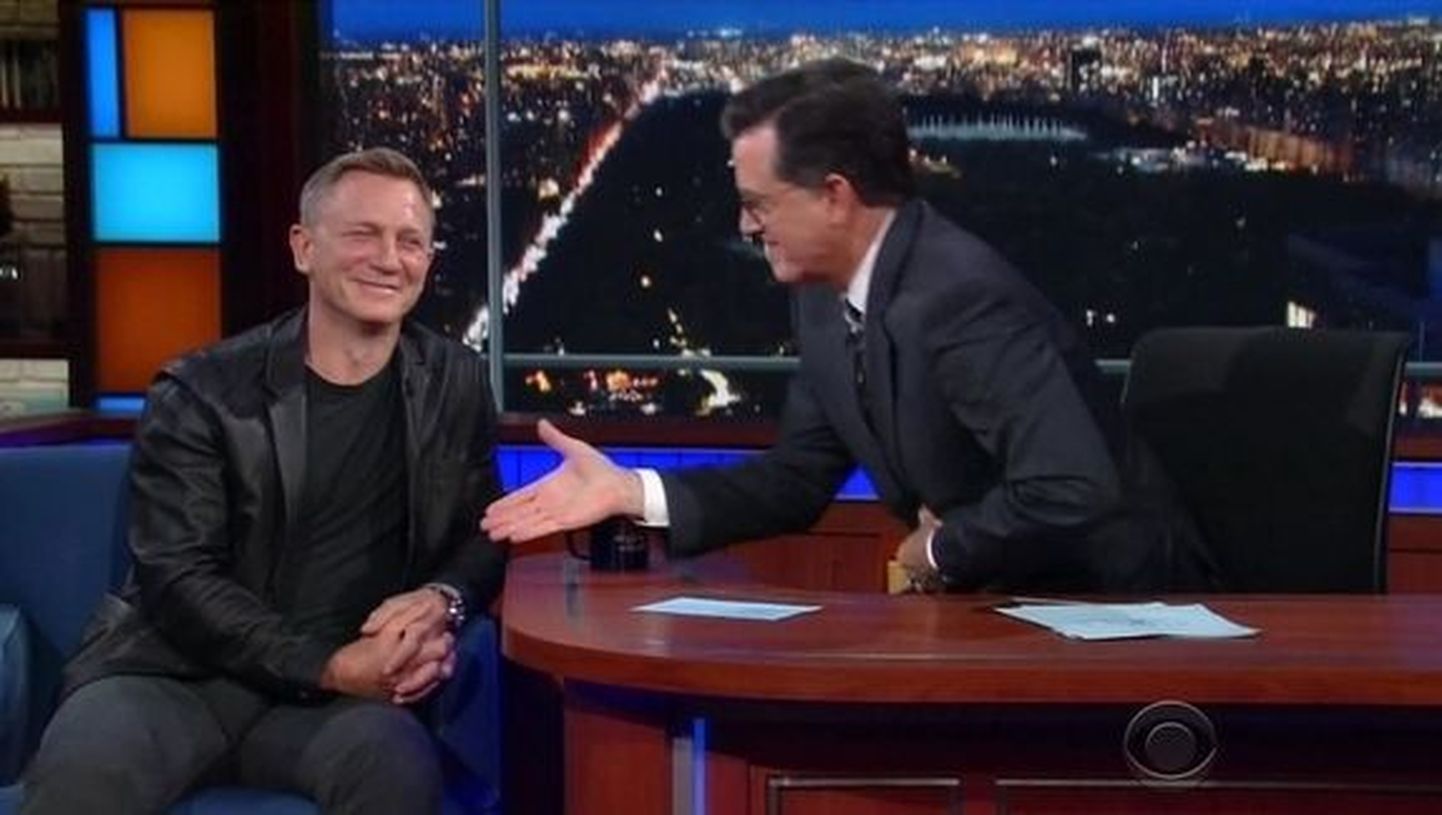 Daniel Craig Stephen Colberti jutusaates