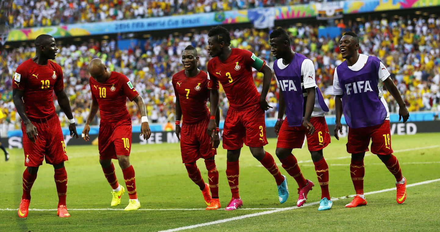 Игроки сборной Ганы.