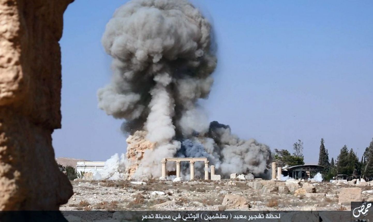 Islamiriigi augustikuine hävitustöö Palmyras.