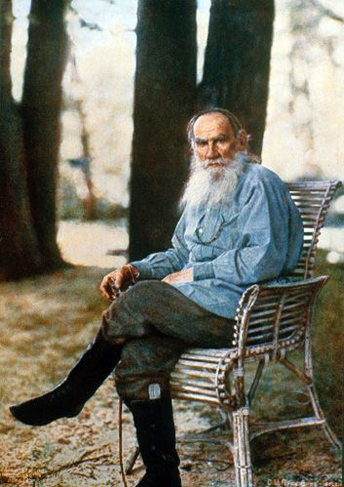 Sergei Prokudin-Gorski foto Lev Tolstoist Jasnaja Poljanas.
