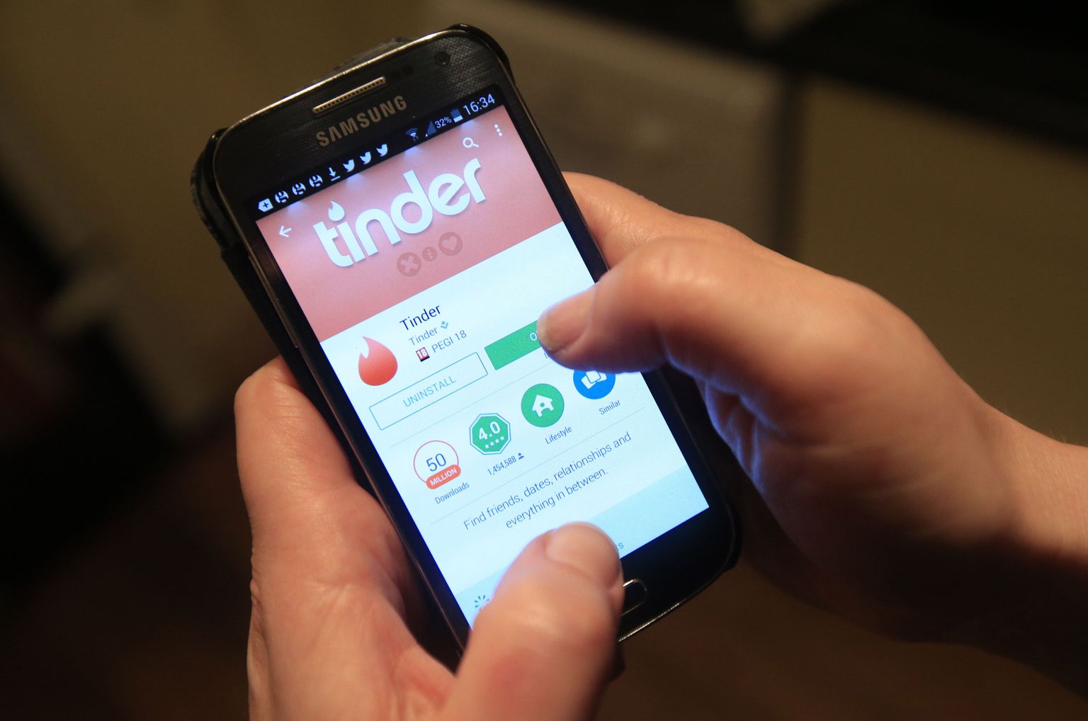 Tinderi rakendus