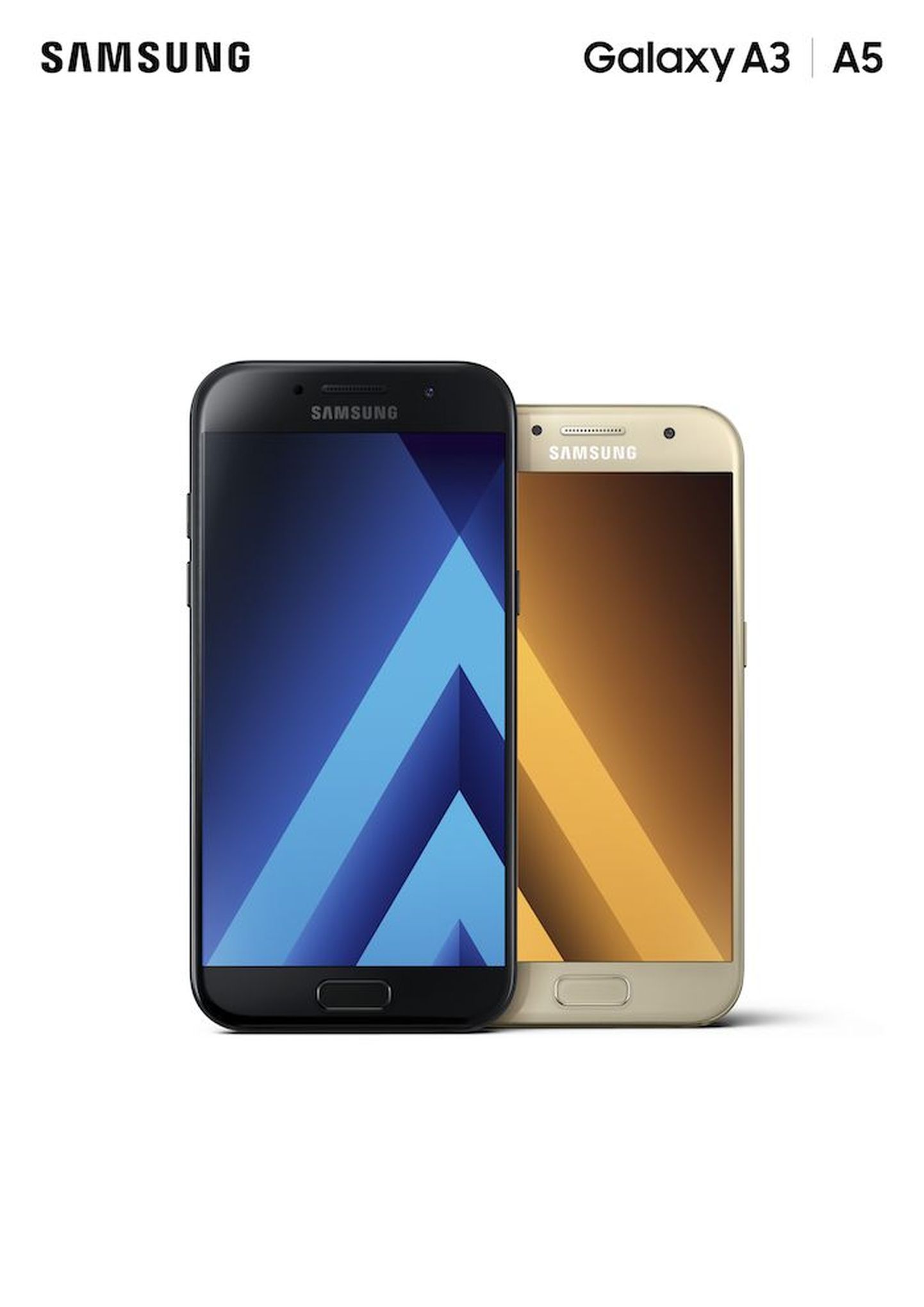 Новые телефоны Samsung A3 и A5.