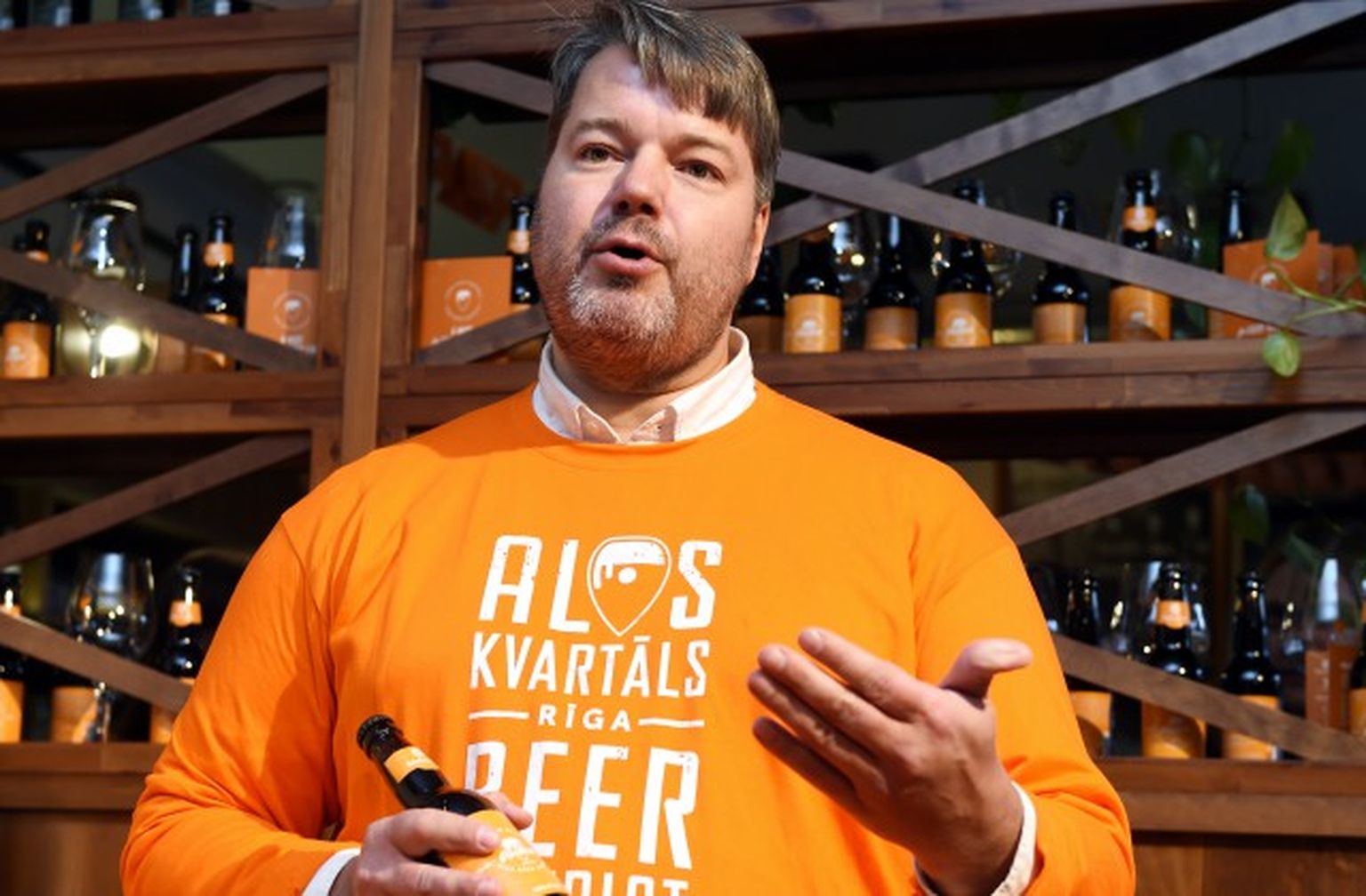 "Valmiermuižas alus" darītavas saimnieks un alus kvartāla iniciators Aigars Ruņģis