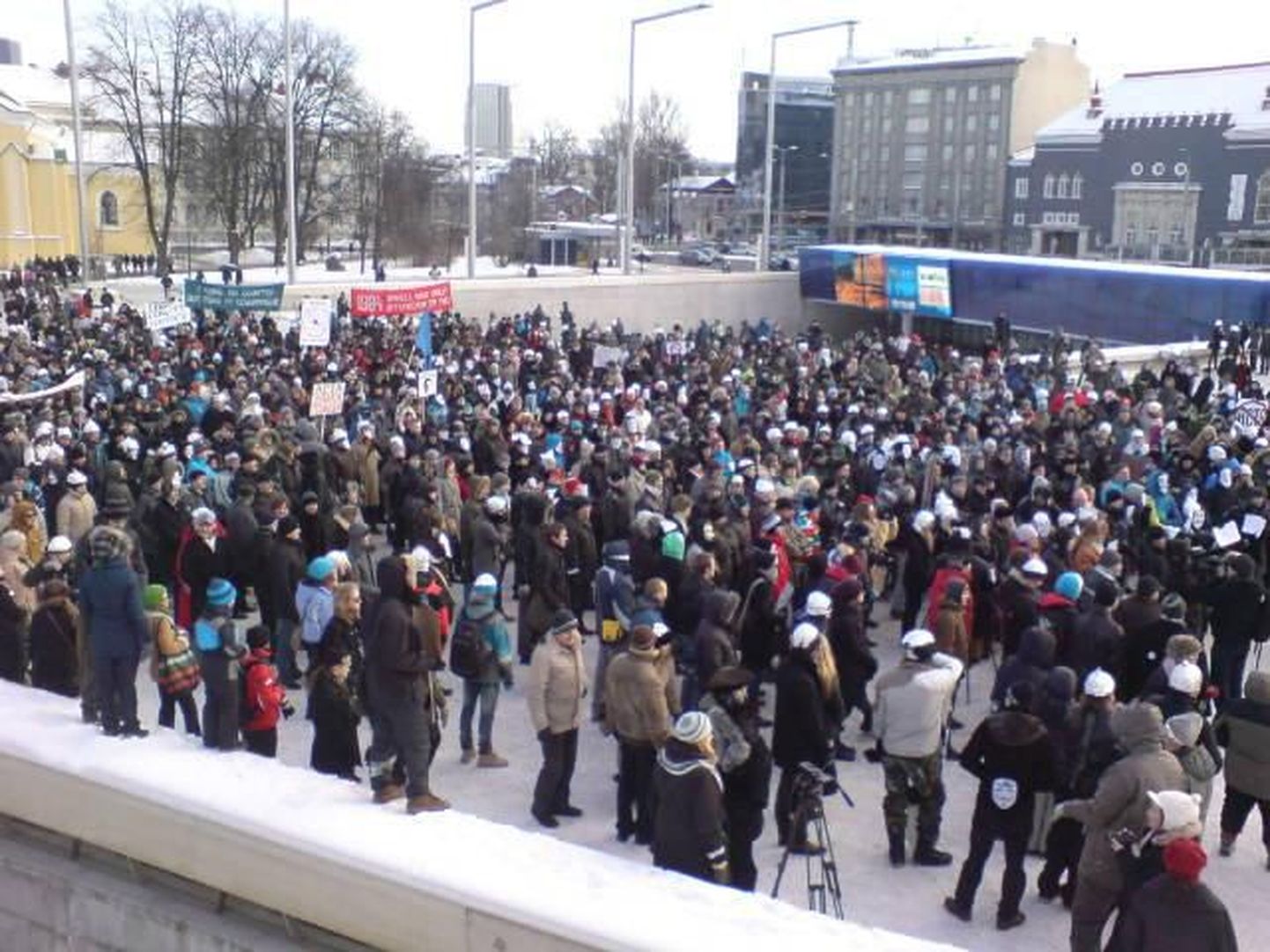 Митиинг против ACTA в Таллинне