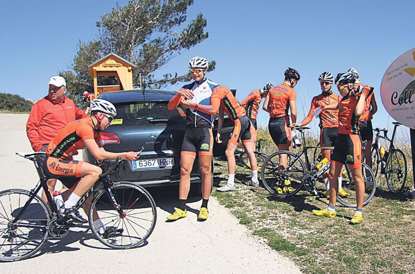Pärnu poiste treeninglaager lõppes omavahelise jõuprooviga Vuelta tõusul.