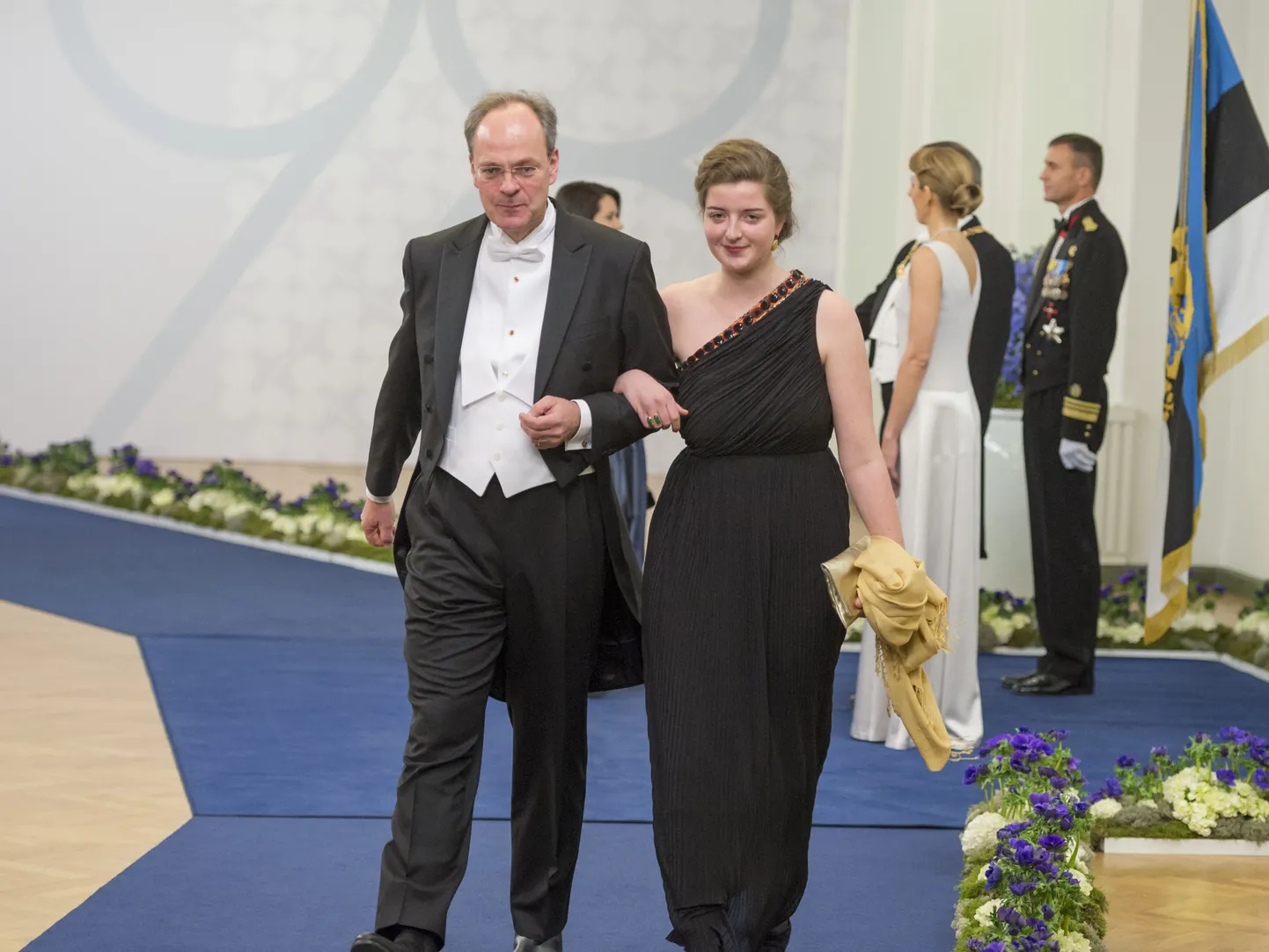 Saksamaa Liitvabariigi suursaadik Christoph Eichhorn tütrega.
