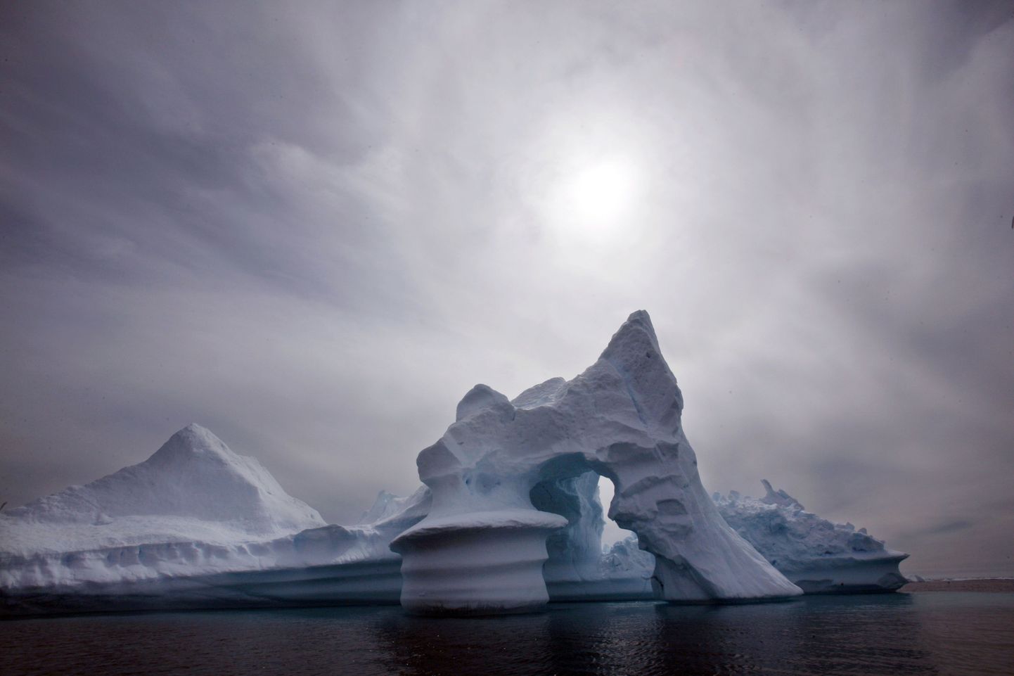Sulav jääpank Gröönimaa idaranniku lähedal.