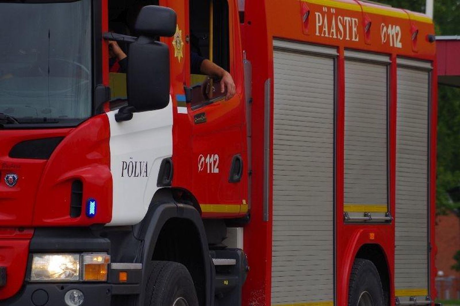 Põlva päästeauto. Foto on illustratiivne.
