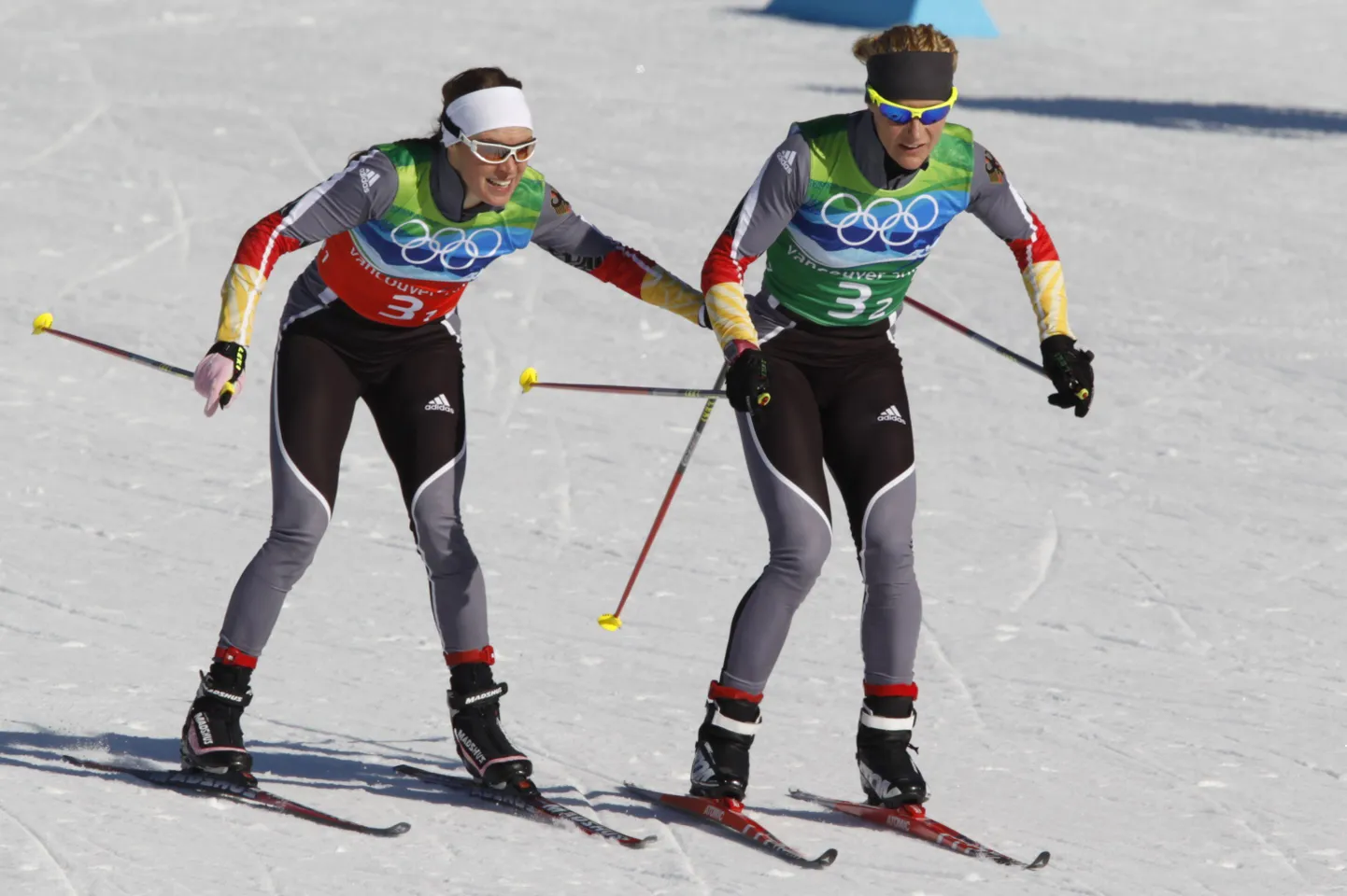 Evi Sachenbacher-Stehle (vasakul) ja Claudia Nystad.