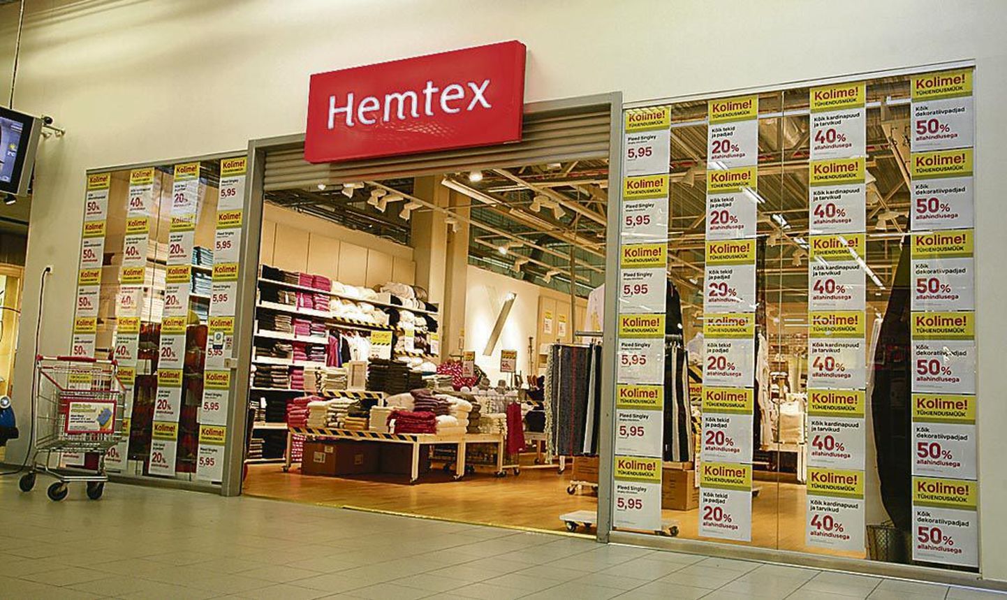Tekstiili- ja sisustuspoekett Hemtex kolib Kaubamajakast pealinna.