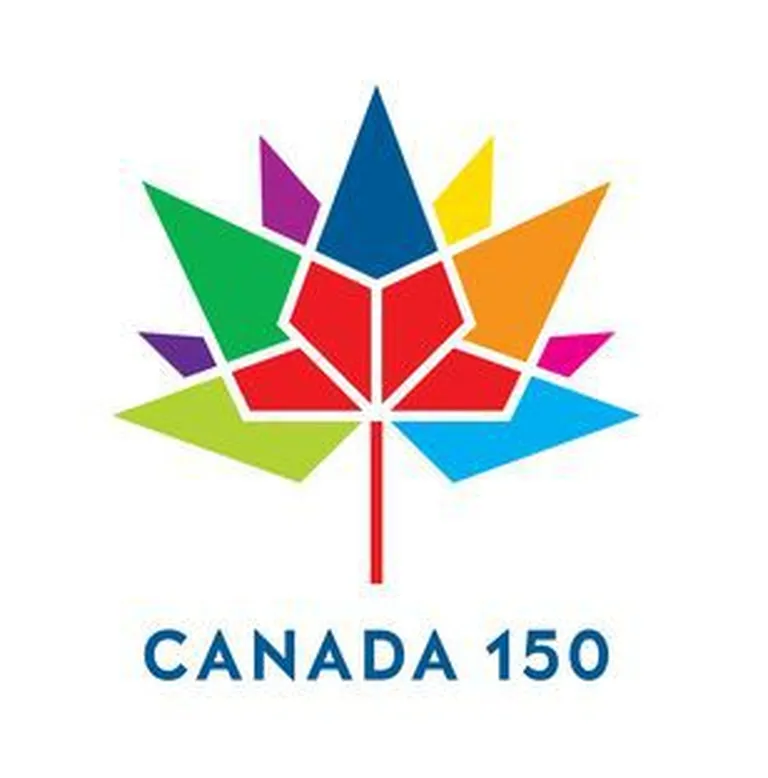 Kanada 150. asutamisaastapäeva logo, mis kujutab Kanada 13 provintsi ja territooriumi / wikipedia.org