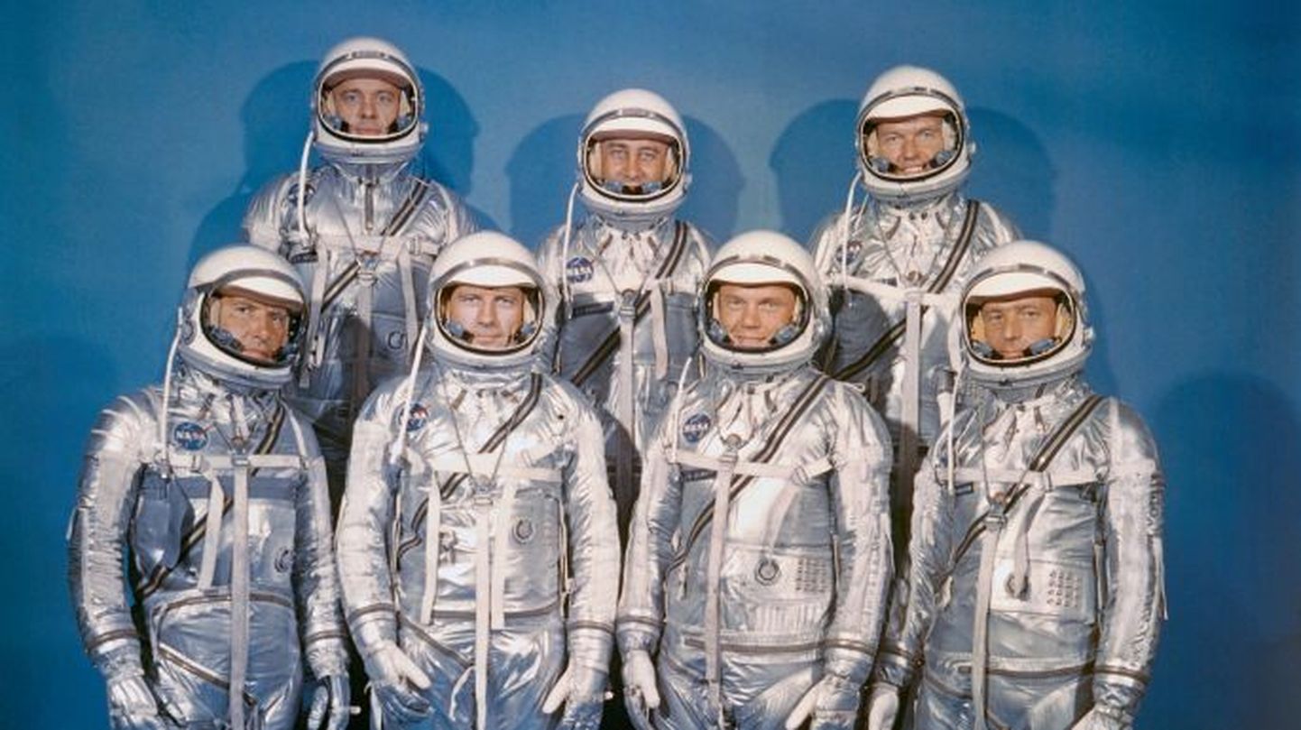 NASA esimene astronautide grupp Mercury Seven 1959. aastal.