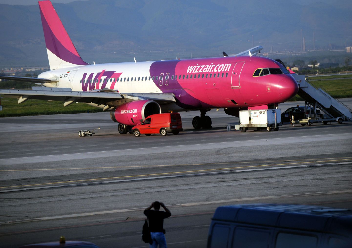Wizz Airi lennuk.