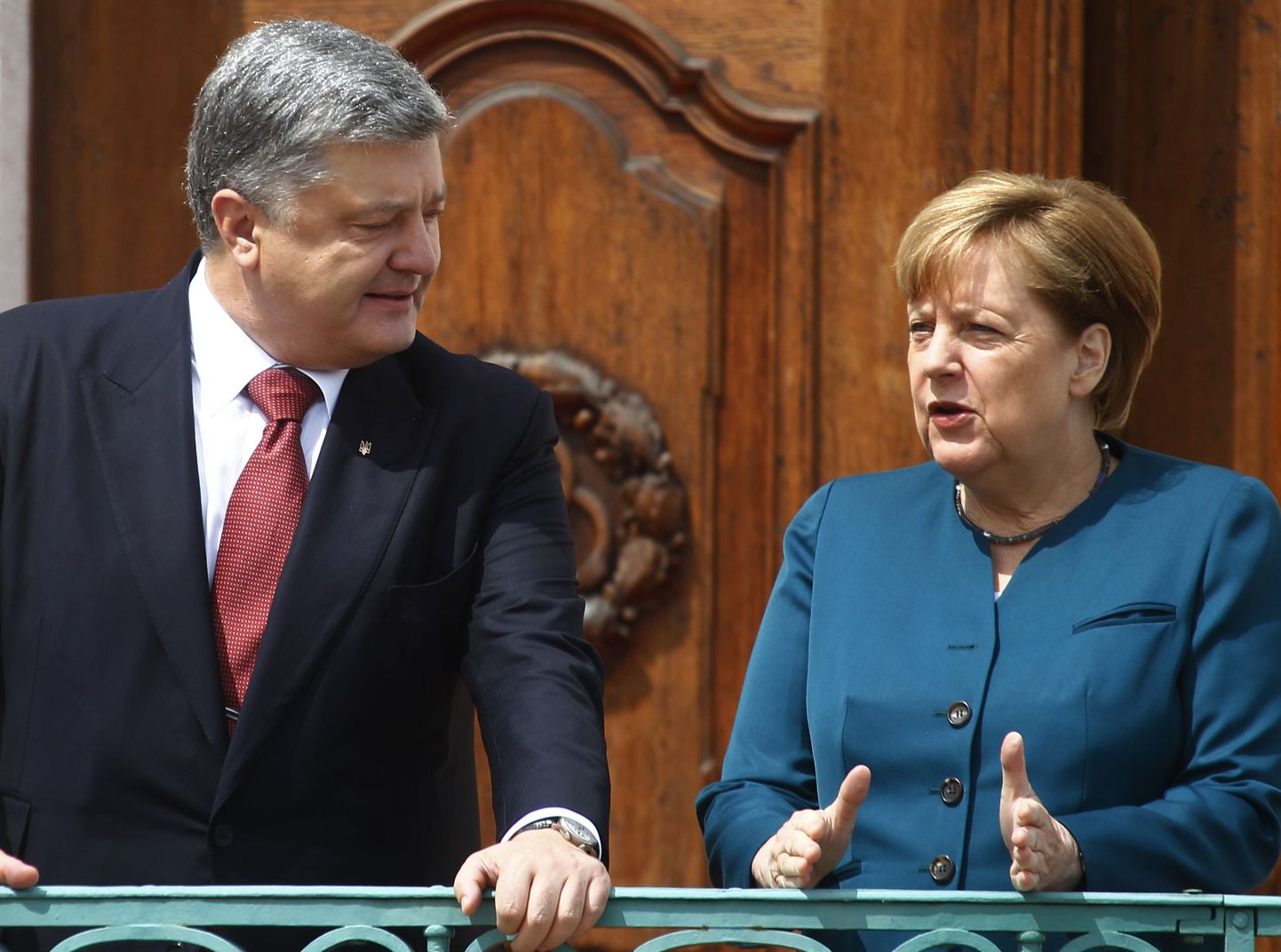 Angela Merkel ja Petro Porošenko