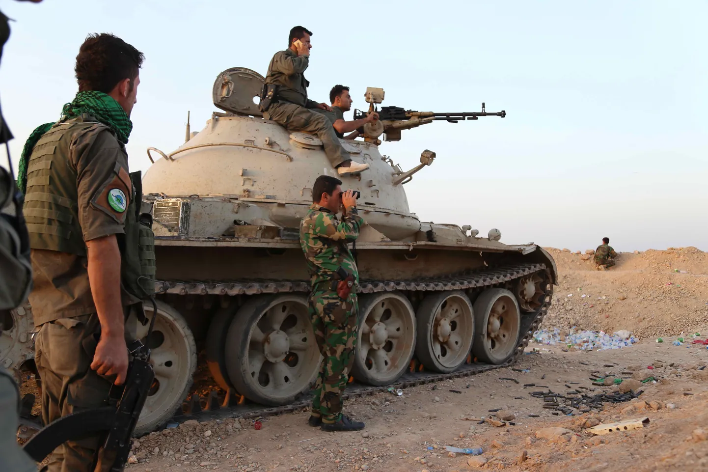 Sunniäärmuslaste rühmituse ISIL vastu võitlevad Iraagi kurdidest sõdurid Diyala provintsis.