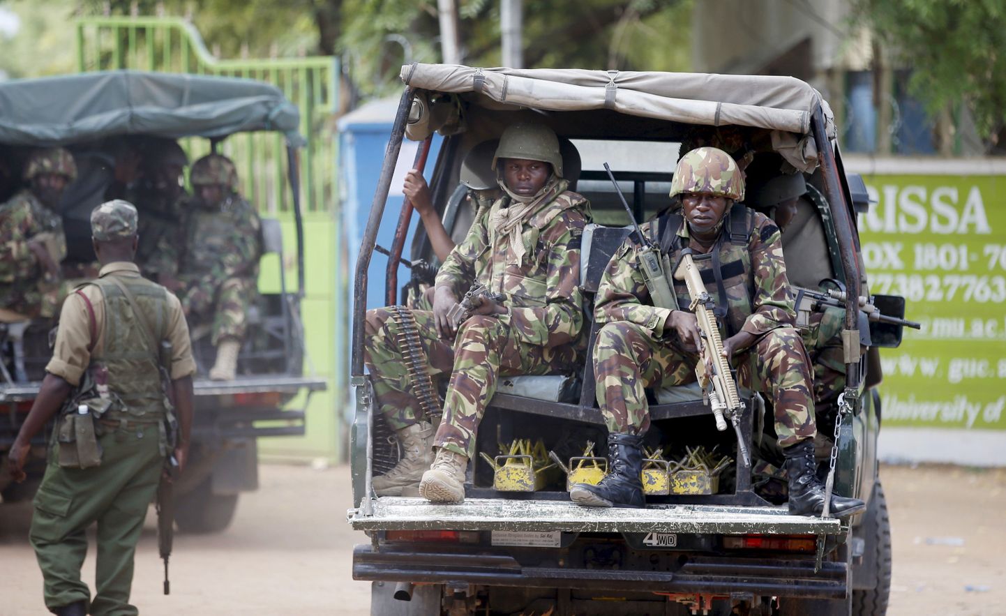 Keenia sõdurid Garissas.
