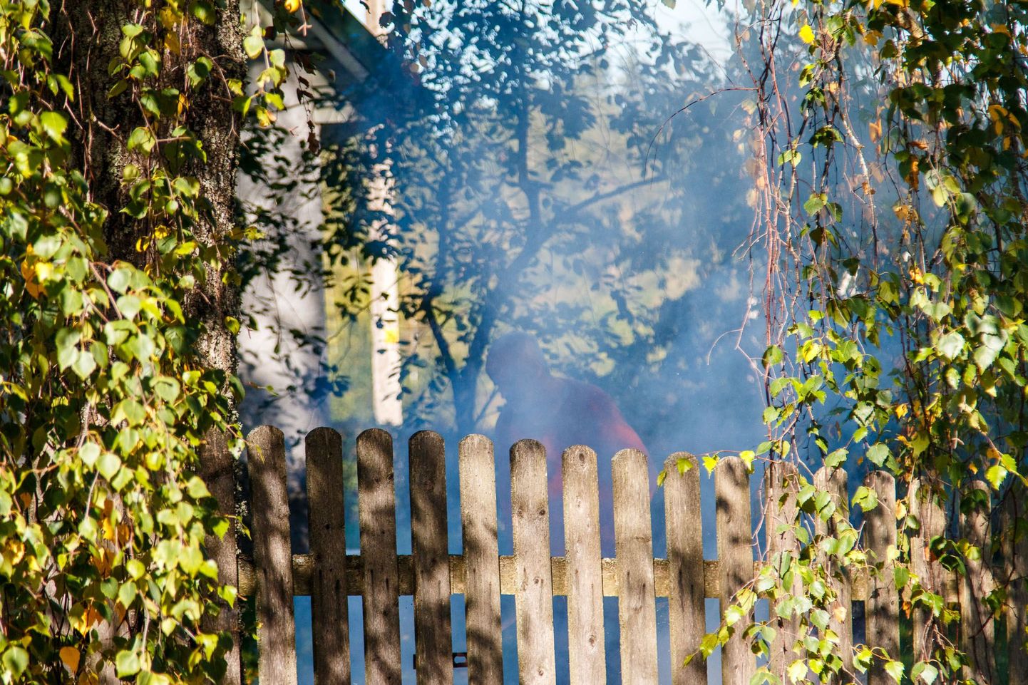 Päästjate saabudes tuli eramaja õuelt suitsu, kuid tulekahjuga polnud sel korral tegemist. Elanik tegi õues lõket.