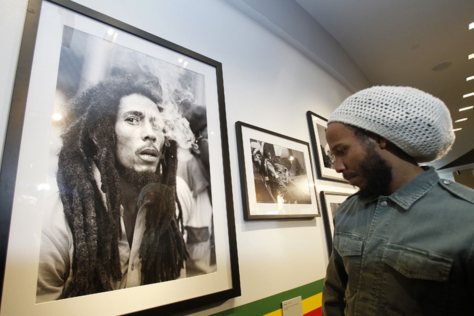 Сын Боба Марли Дэвид Ziggy Марли в Лос-Анджелесе на выставке, посвященной своему отцу