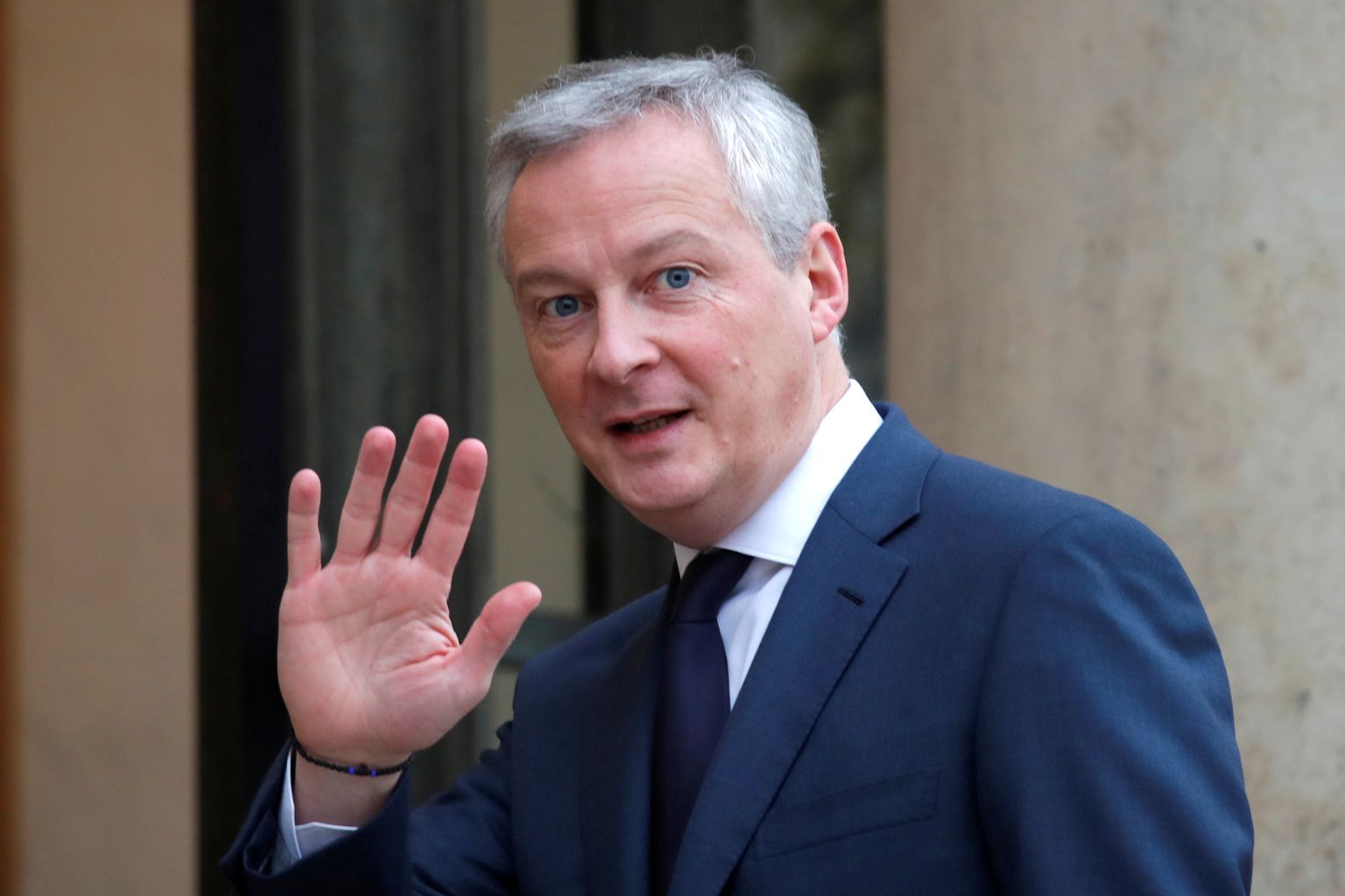 Prantsuse rahandusminister Bruno Le Maire 19. detsembril Pariisis Élysée paleesse sisenemas.