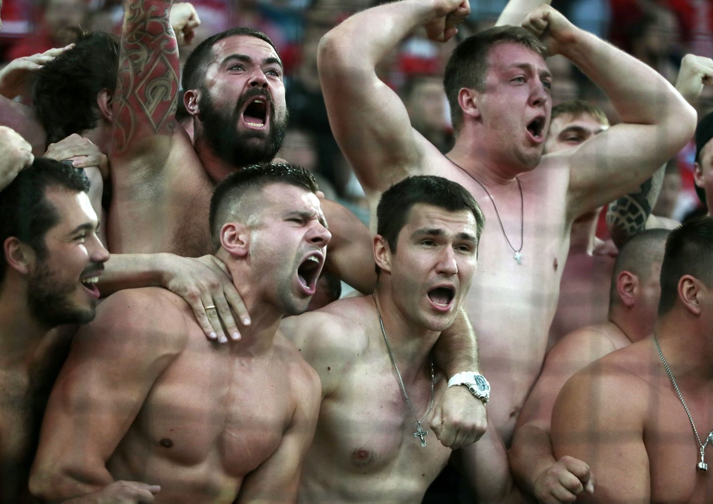 Venemaa jalgpallifännid.