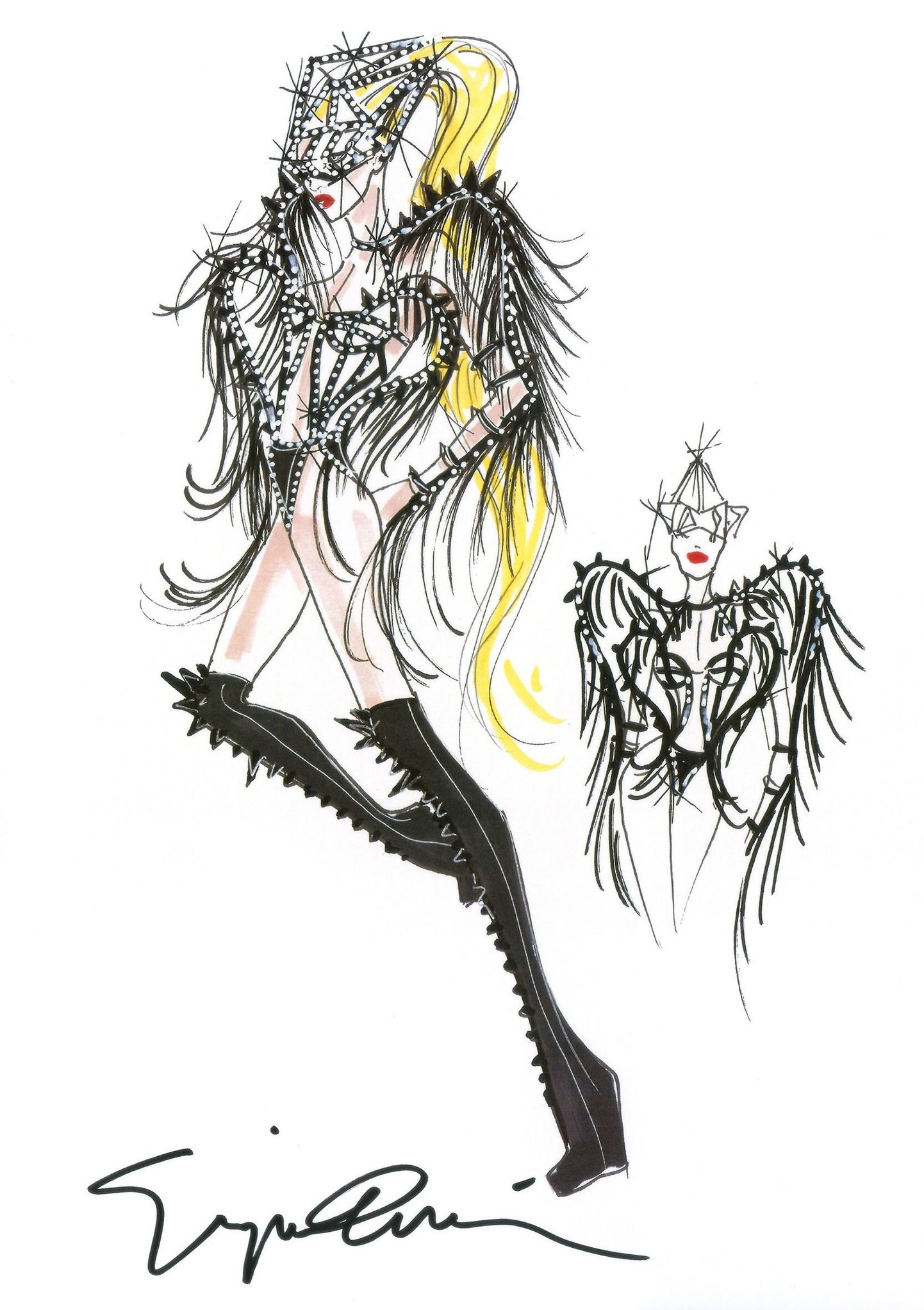 Lady Gaga kostüümi kavand