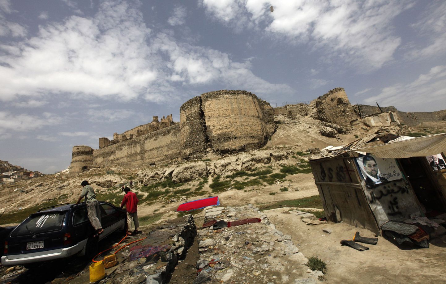 Bala Hissari kindlus Kabulis, mille Briti väed purustasid aastal 1879 Teise Inglise-Afgaani sõja käigus.
