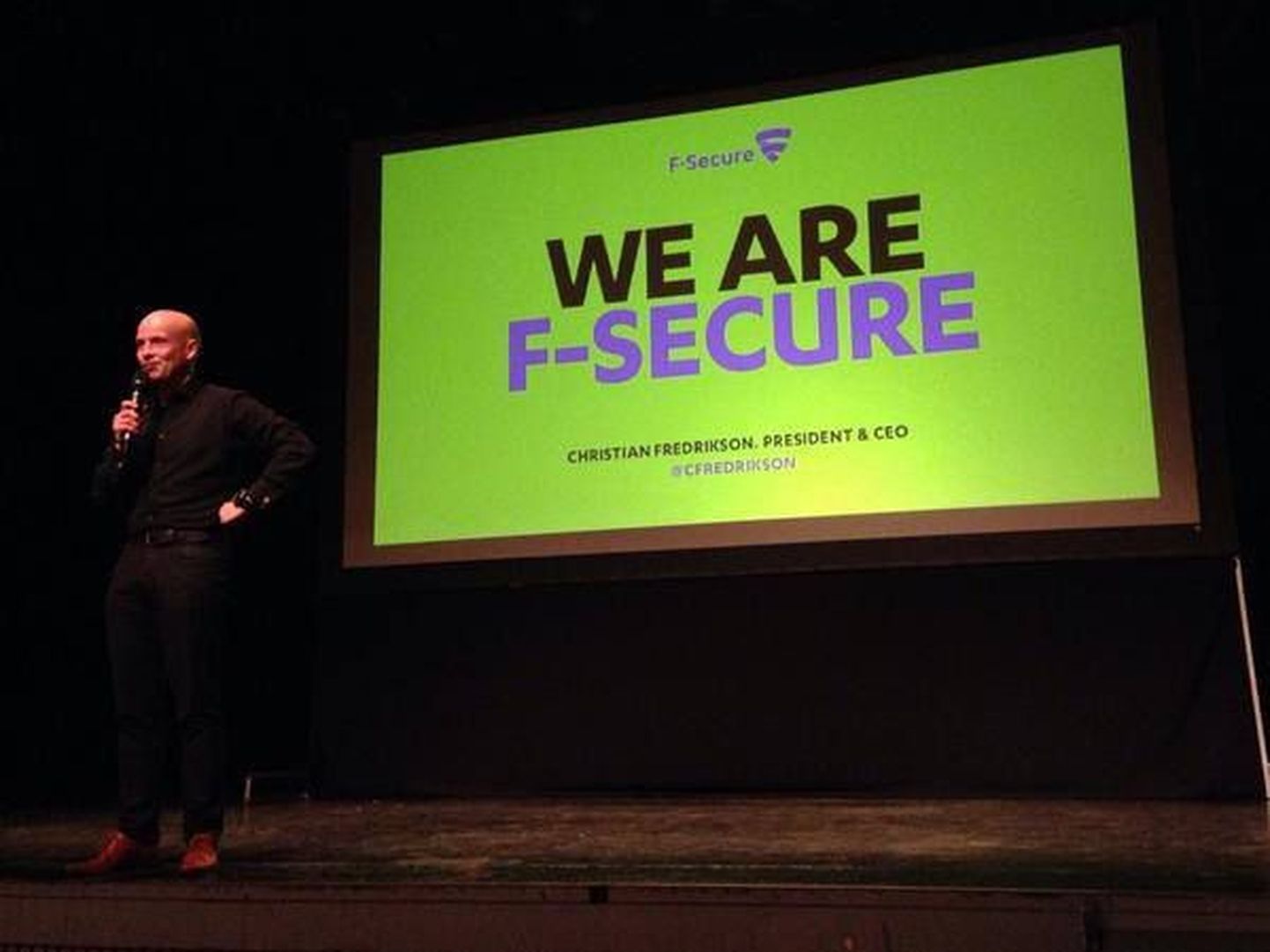 F-Secure tegevjuht Christian Fredrikson.