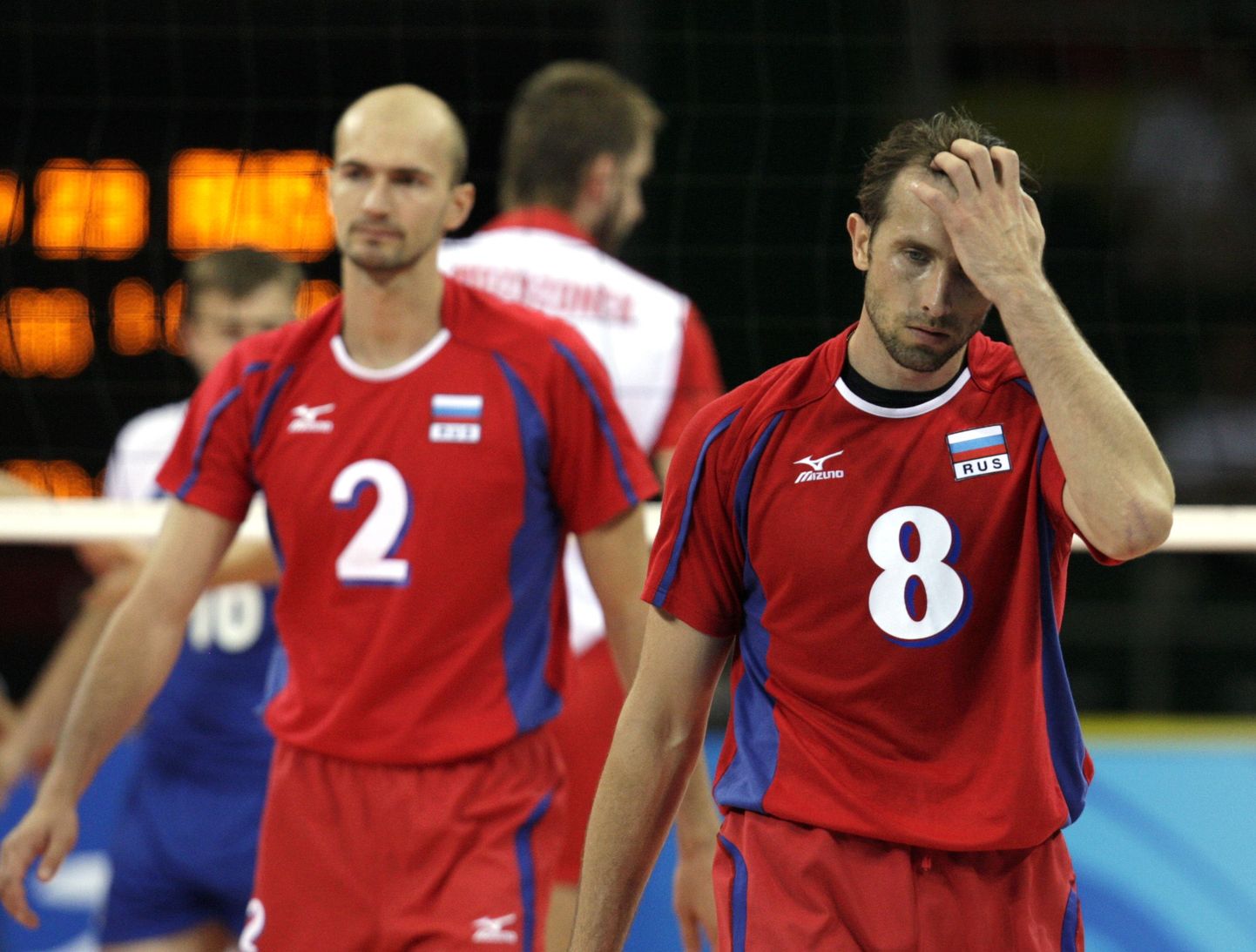 Venemaa koondise võrkpallurid on pärast esimest kaotust selgelt pettunud.