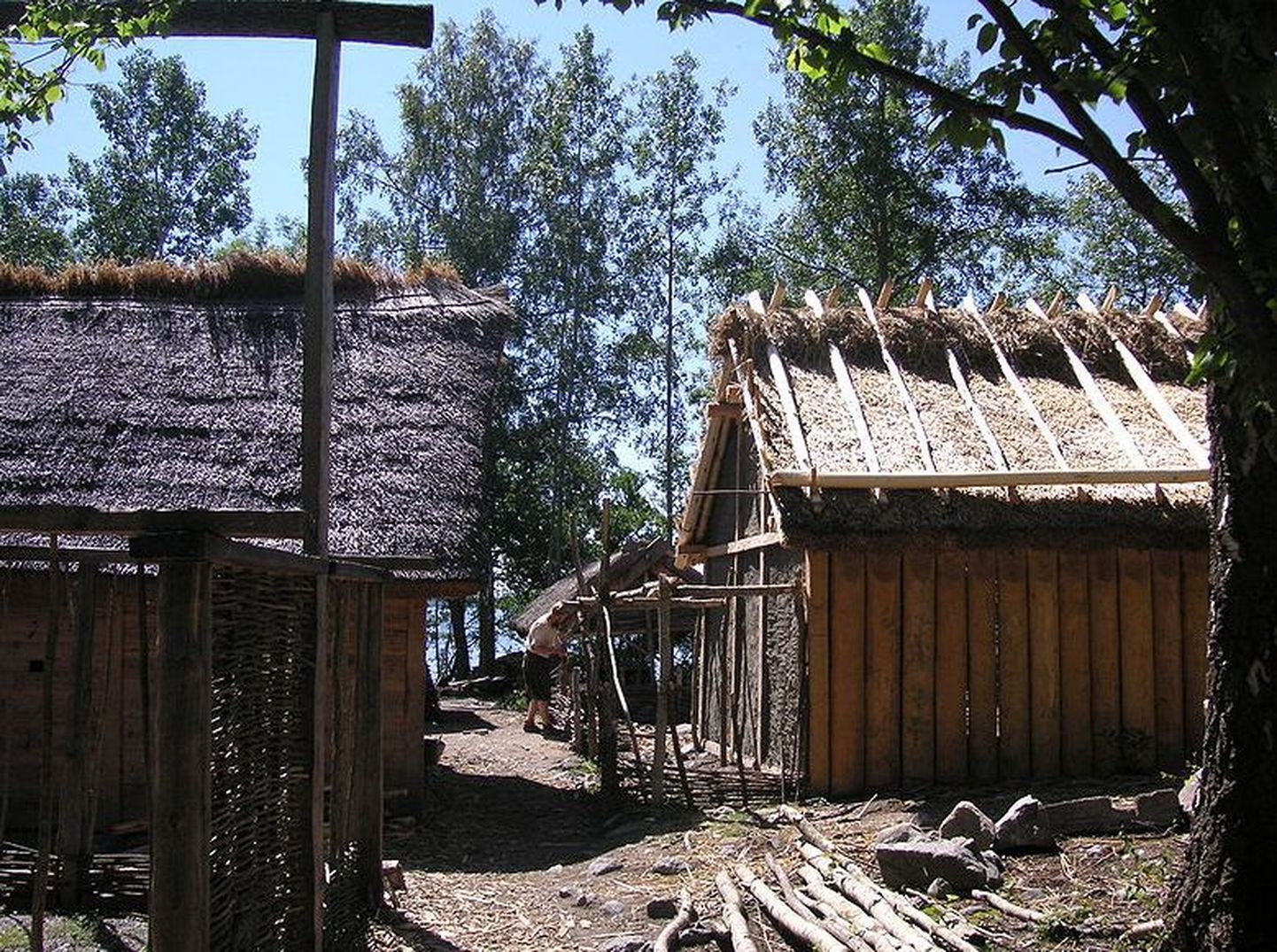 Birka viikingiasula majade rekonstruktsioon