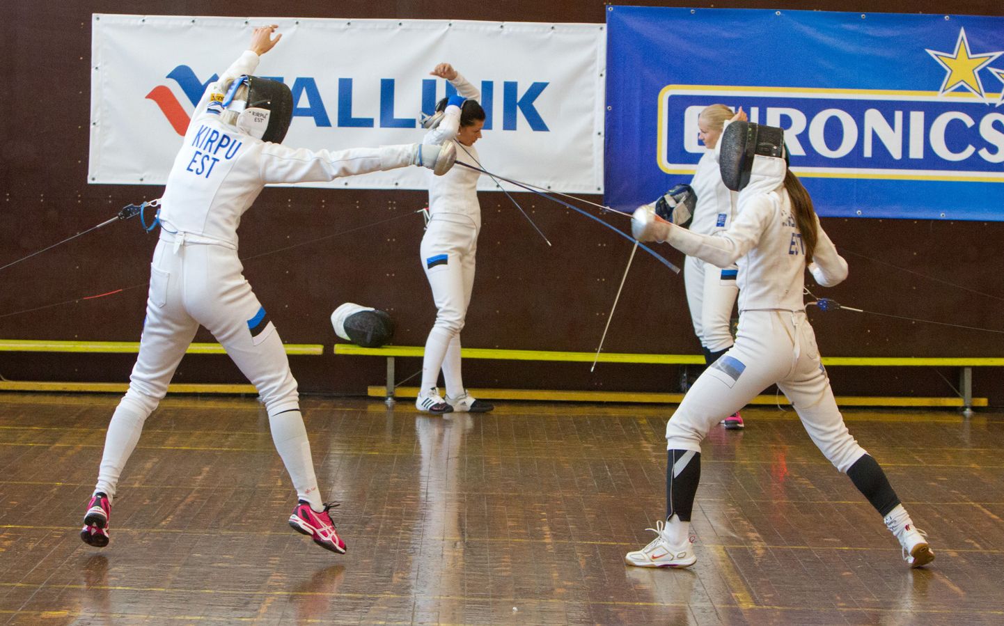 Женская сборная Эстонии по фехтованию на шпагах.