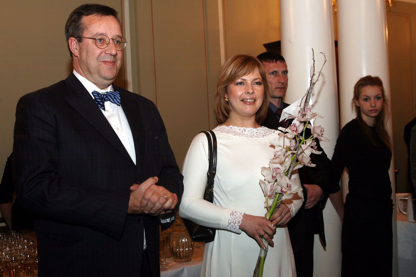 President Toomas Hendrik Ilves abikaasa Evelin Ilvesega 2007. aasta alguses. Kõik oli hästi nii usaldusväärsuse kui ka perekonnaõnnega.