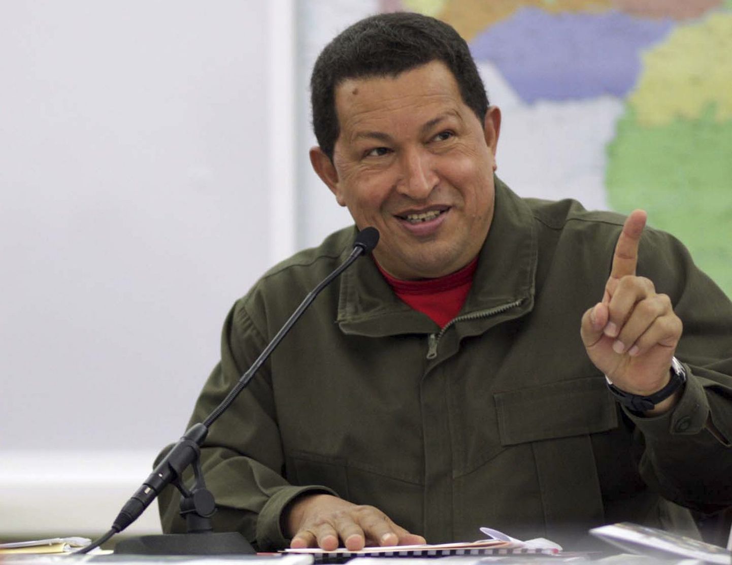 Venezuela president Hugo Chávez.