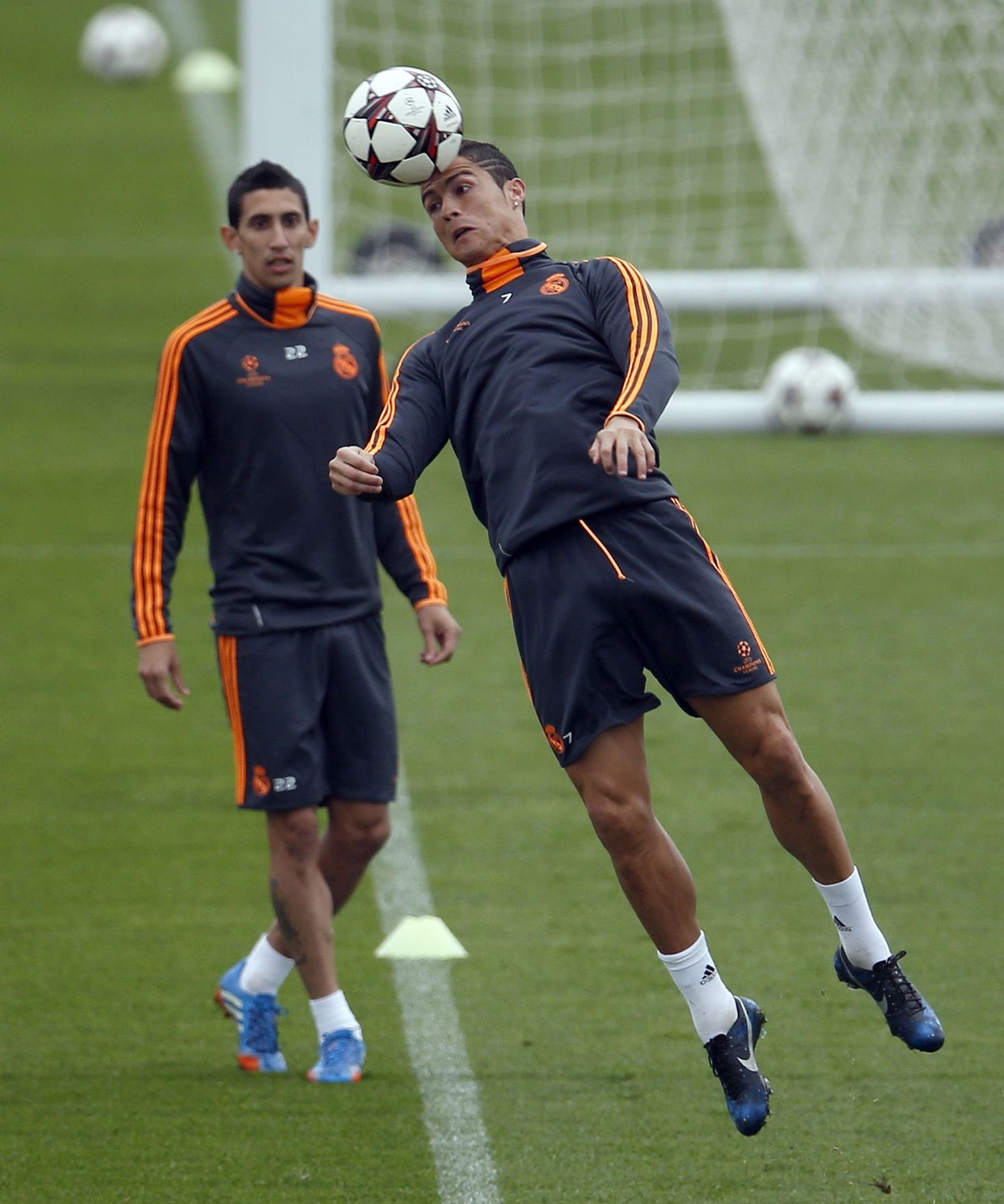 Angel Di Maria (vasakul) ja Cristiano Ronaldo.