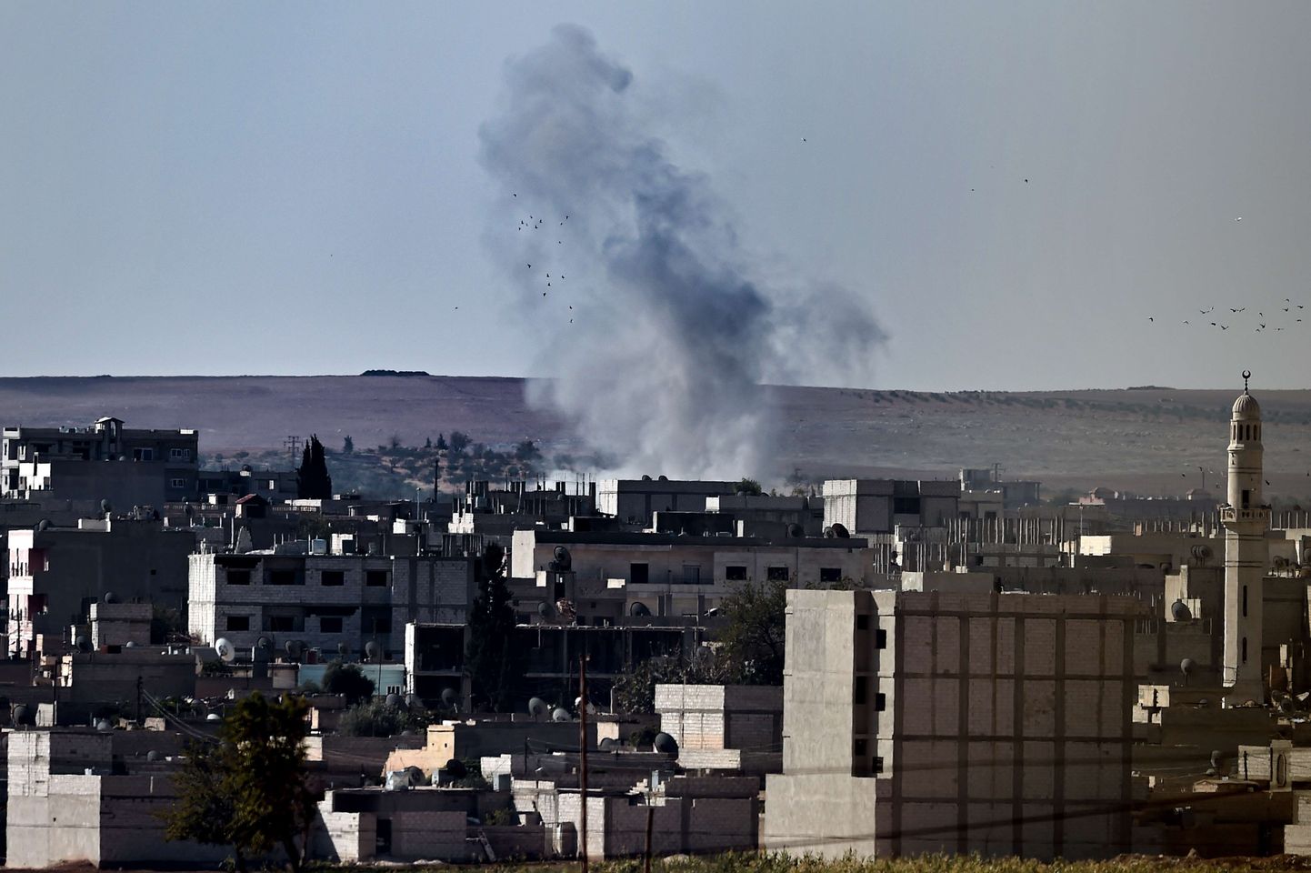 Vaade Kobane linnale täna.