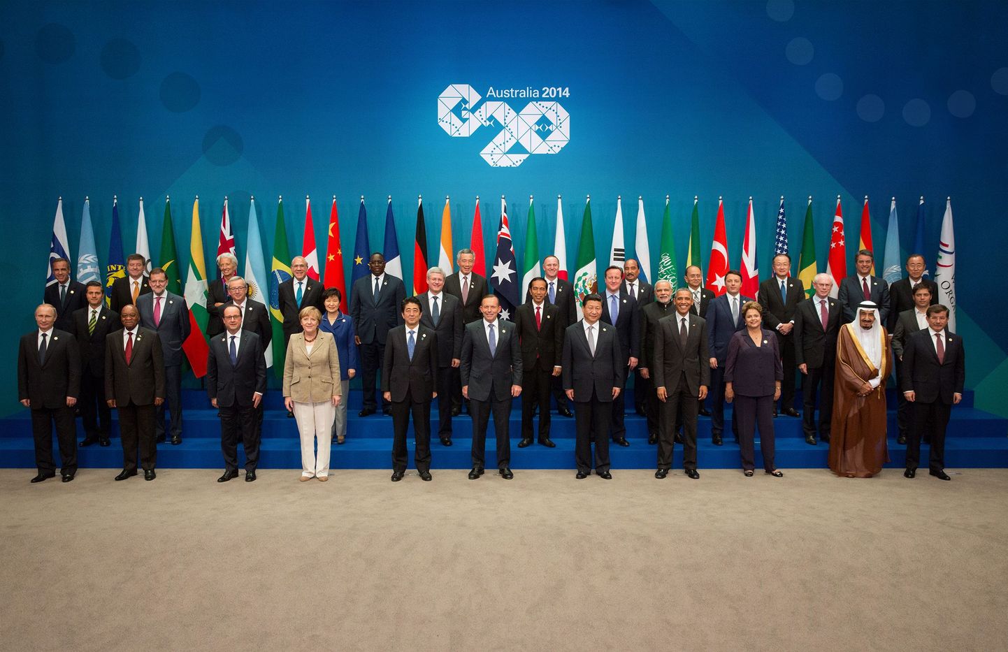 Riigipeade ja valitsusjuhtide ühispilt G20 tippkohtumiselt 15. novembril 2014 Brisbane'is.