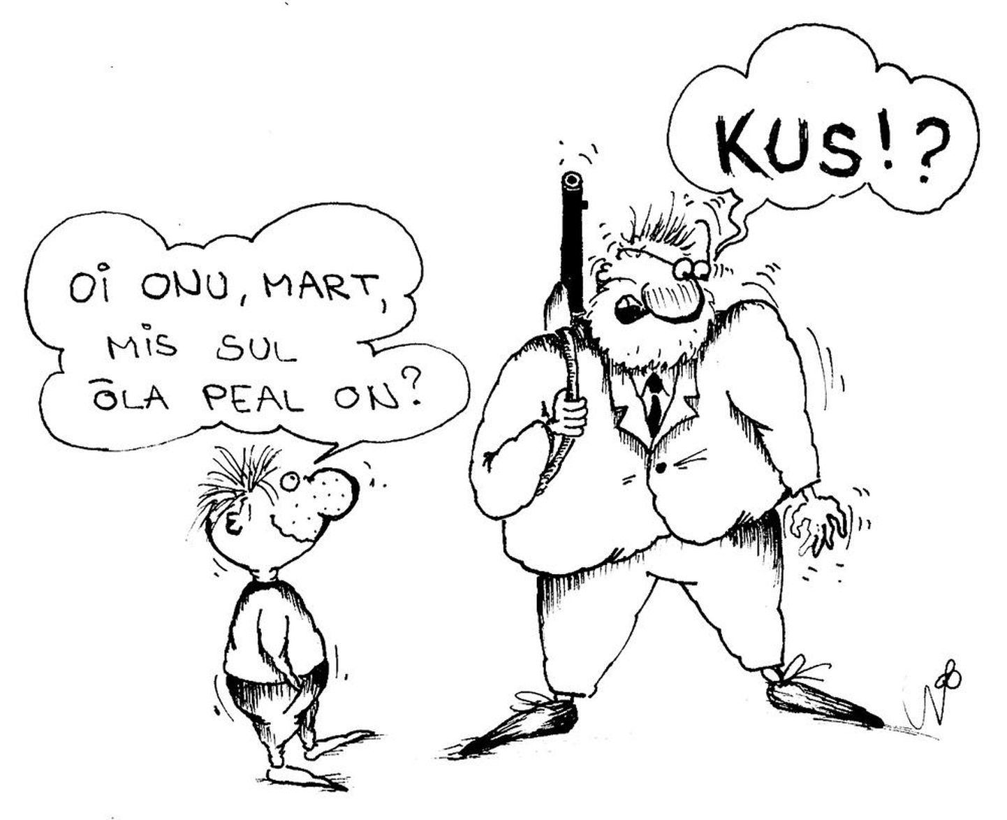 See 15. septembril 1994 ilmunud pilapilt peaminister Laarist oli Urmas Nemvaltsi esimene karikatuur Postimehes.