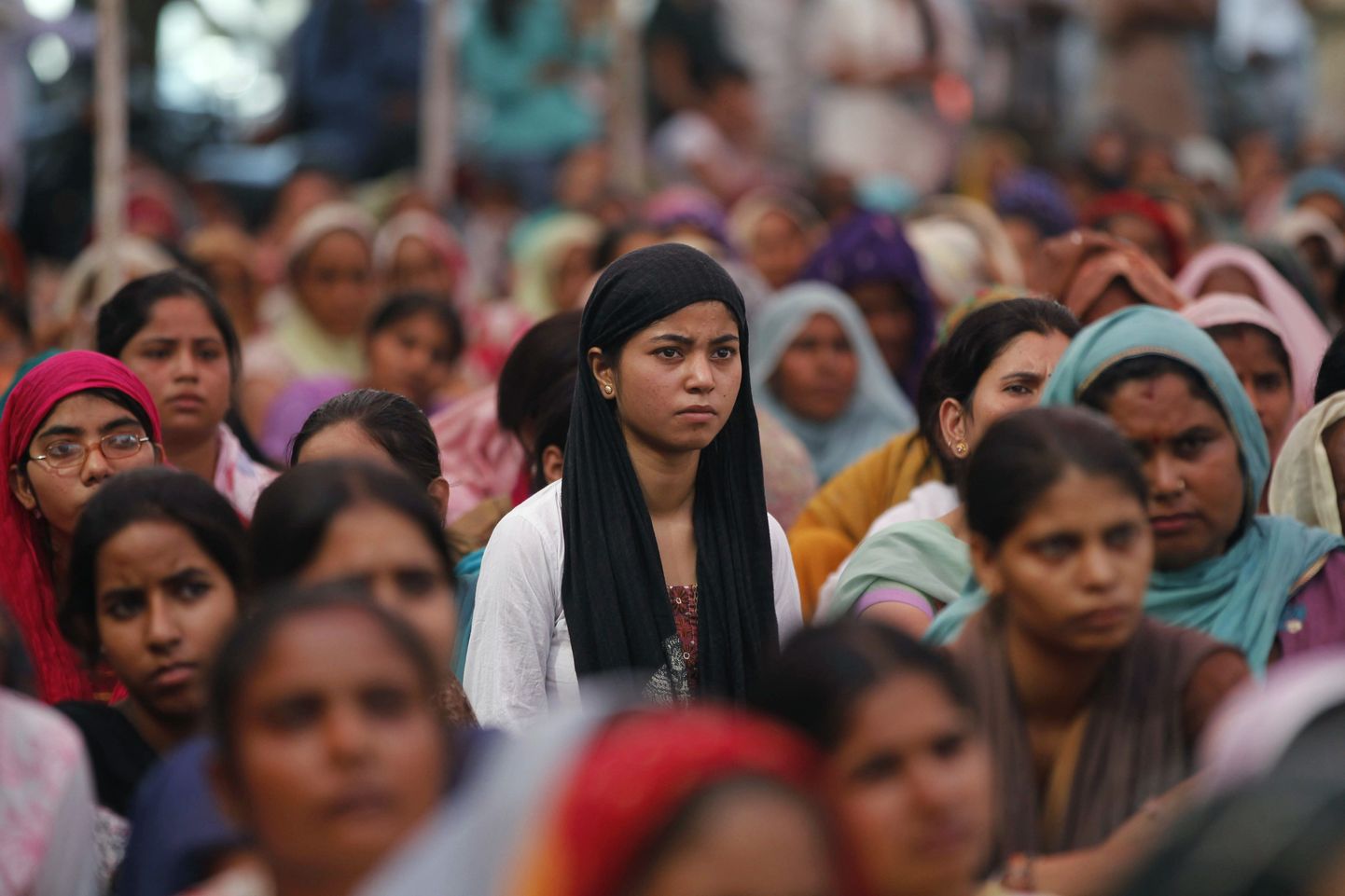 Mitmete naisõigusorganisatsioonide liikmed ülemöödunud kuul Indias Rohtakis naistevastase vägivalla vastu protestimas. Rohtak asub New Delhist 60 km läänes.