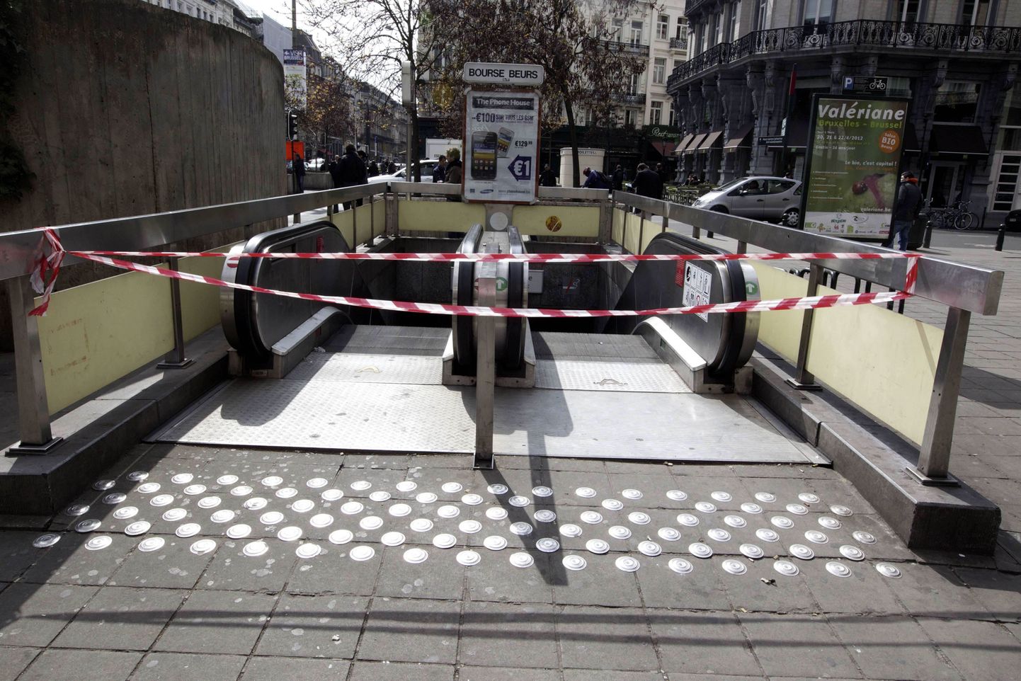 Sissepääs Brüsseli metroojaama on suletud.
